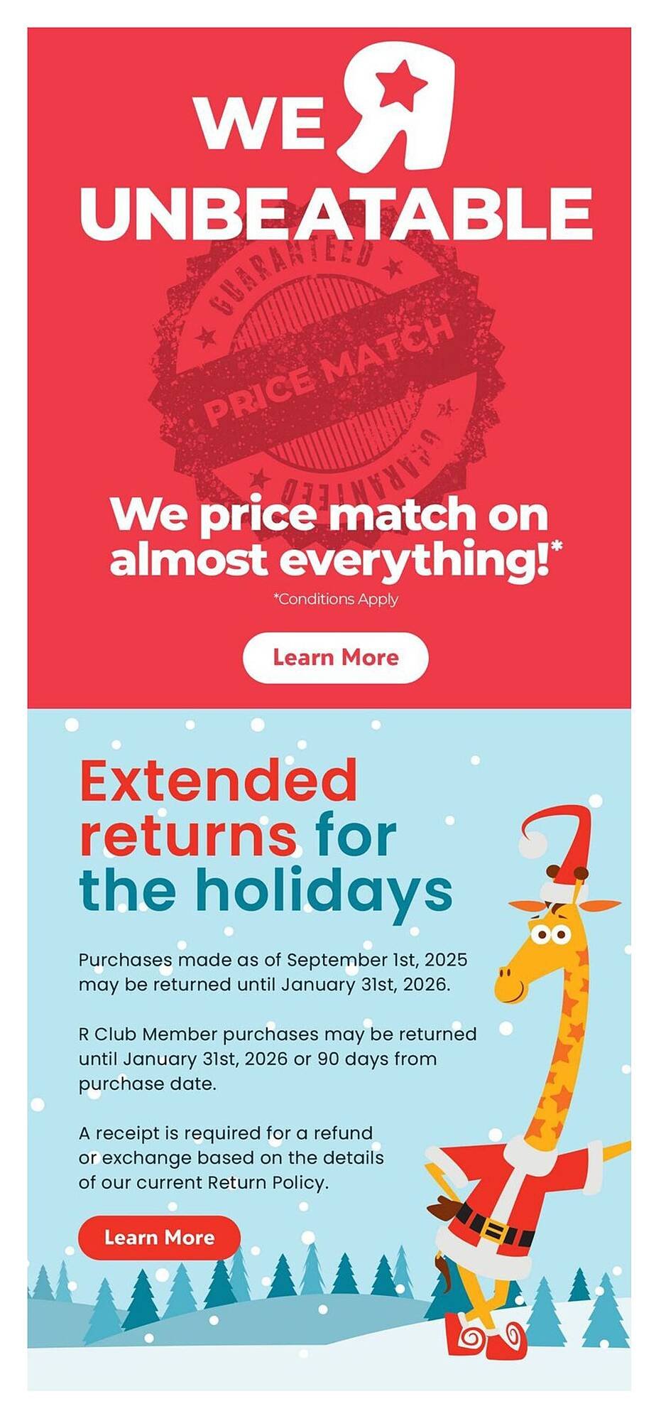 Toys R us flyer