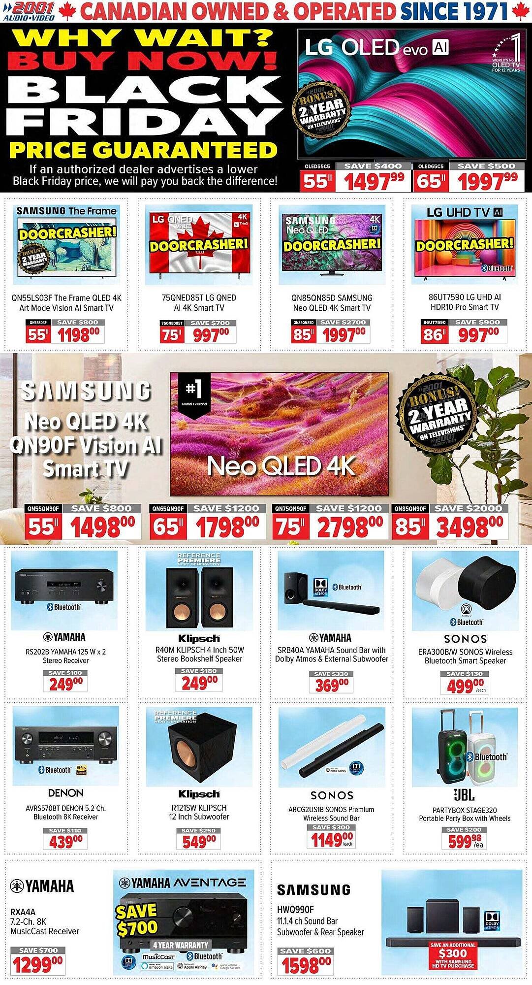 2001 Audio Video flyer (2025-11-20 - 2025-11-27) | 1