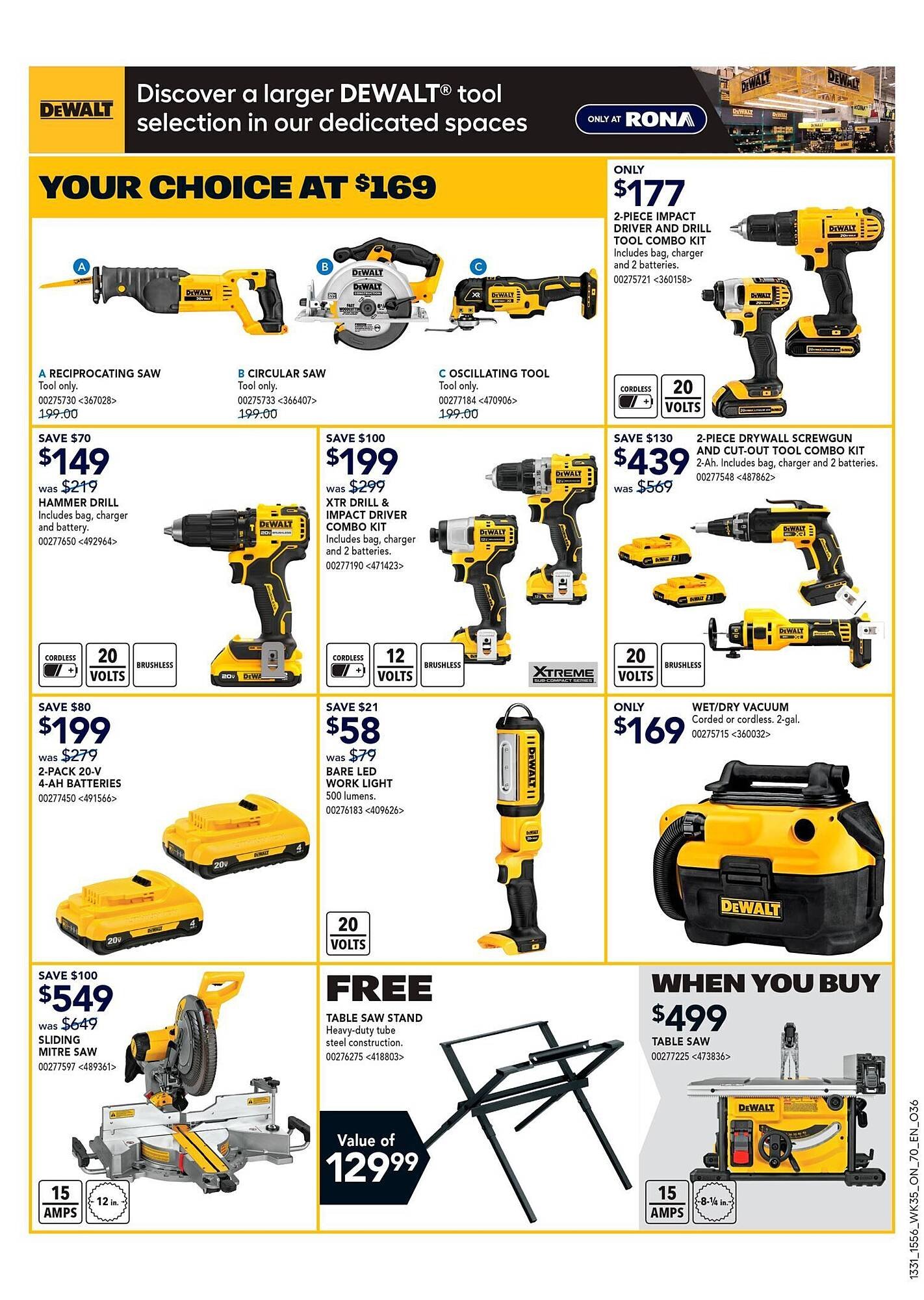 RONA flyer