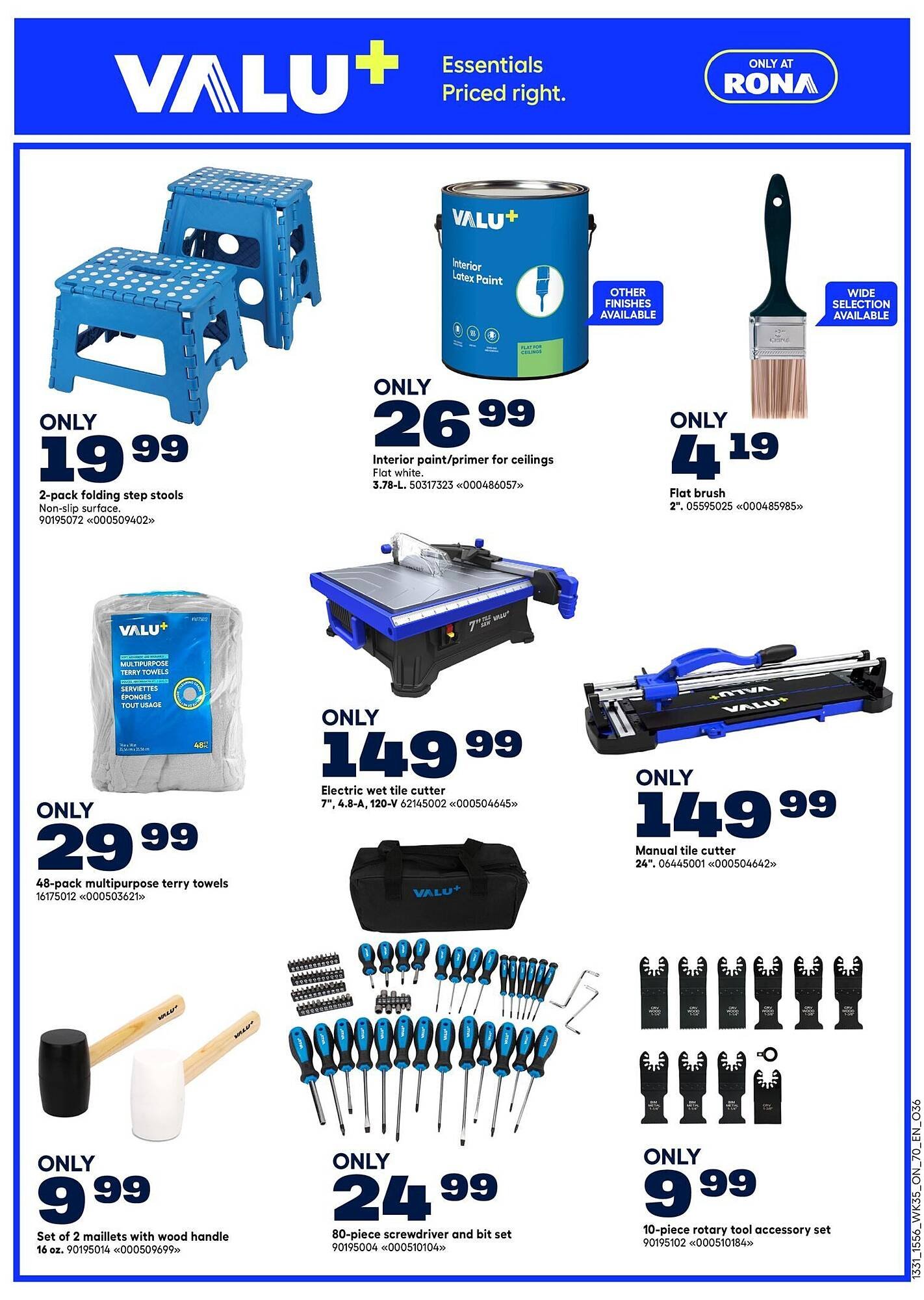 RONA flyer