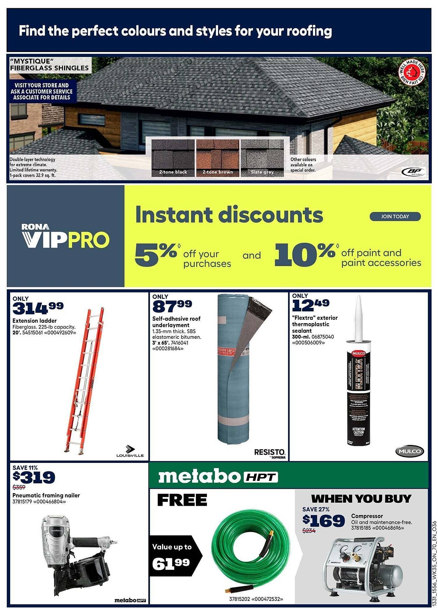 RONA flyer
