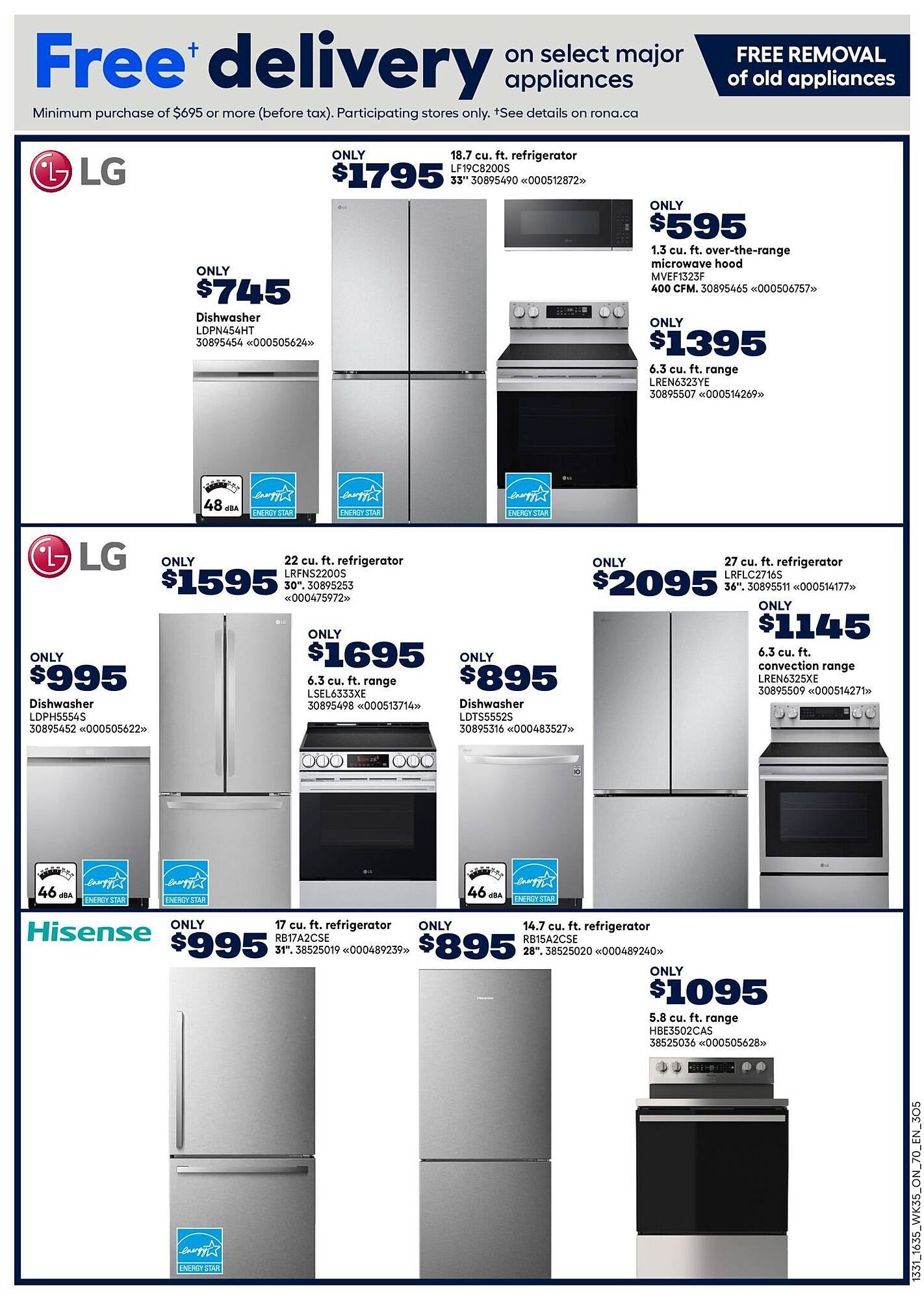 RONA flyer