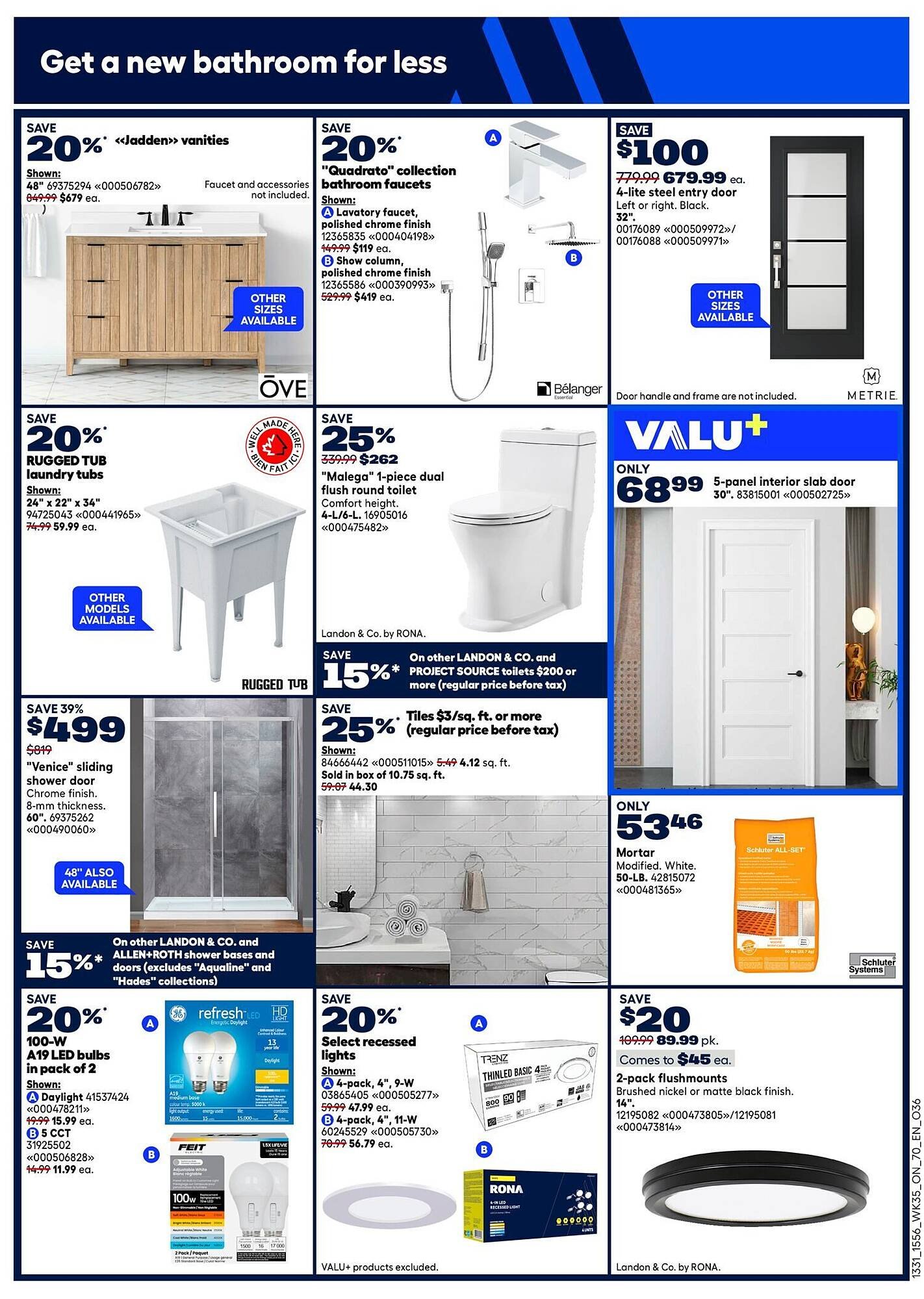 RONA flyer