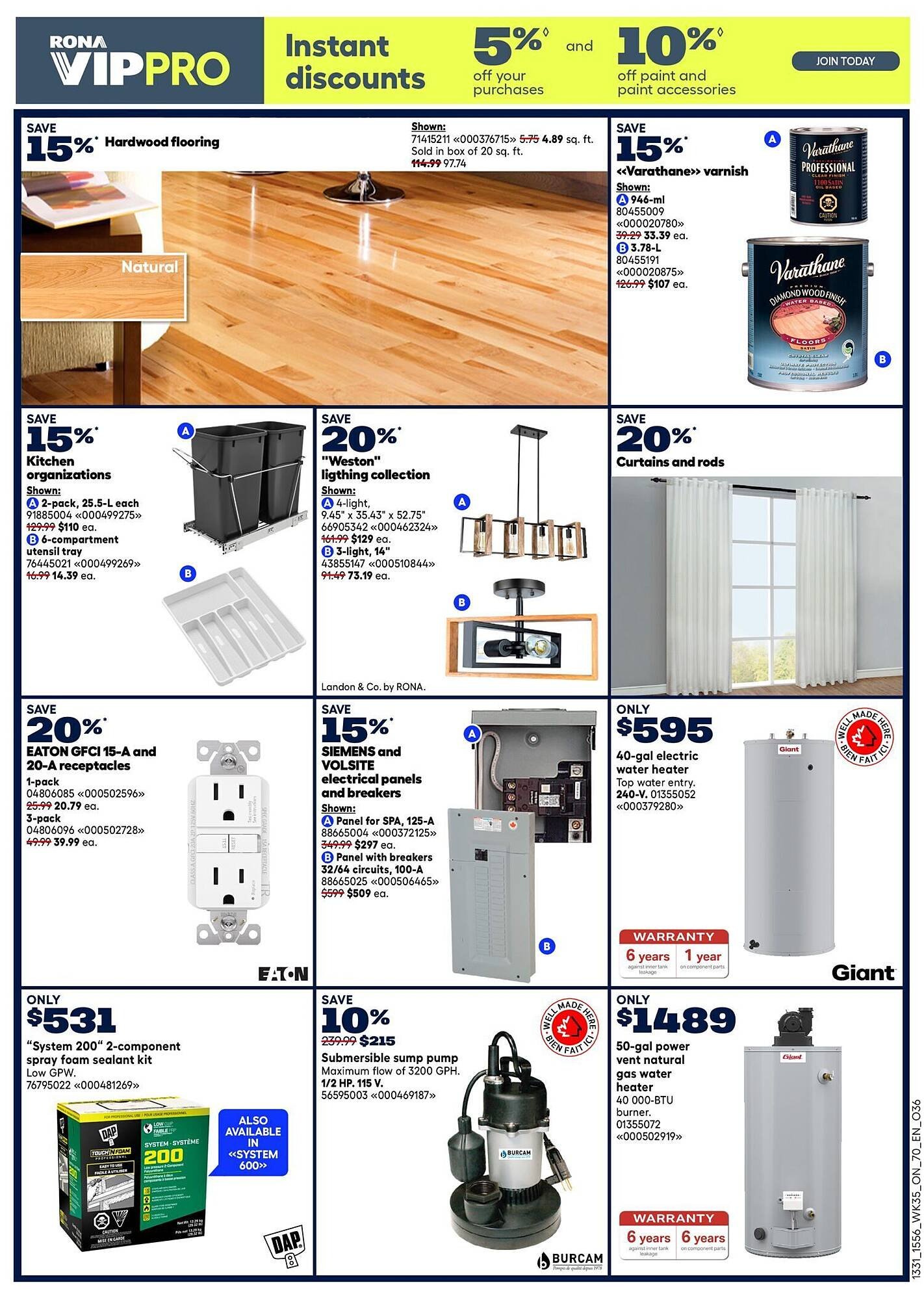 RONA flyer