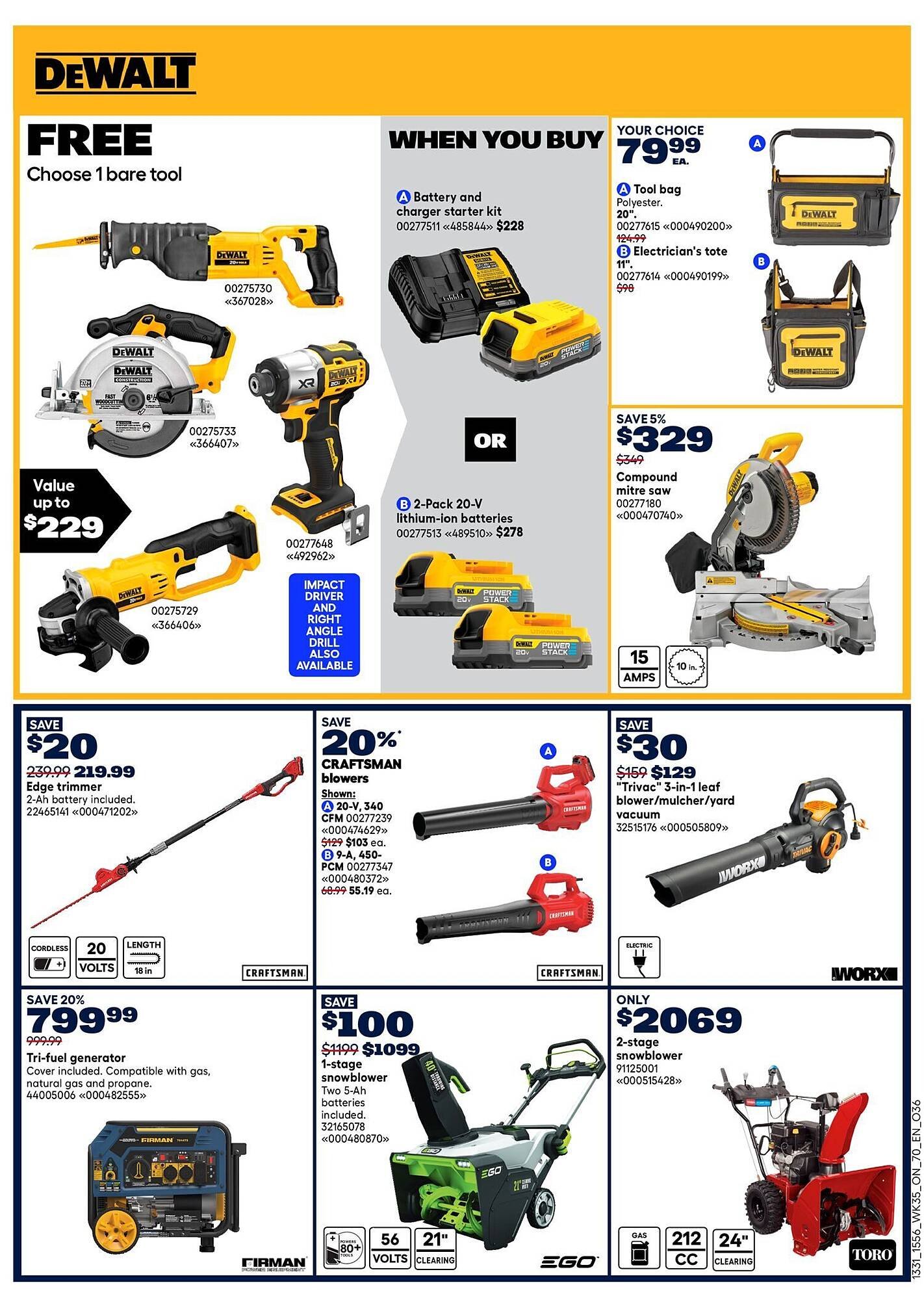 RONA flyer