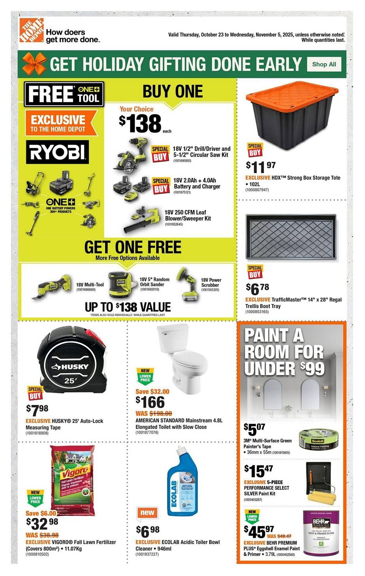 Home Depot flyer