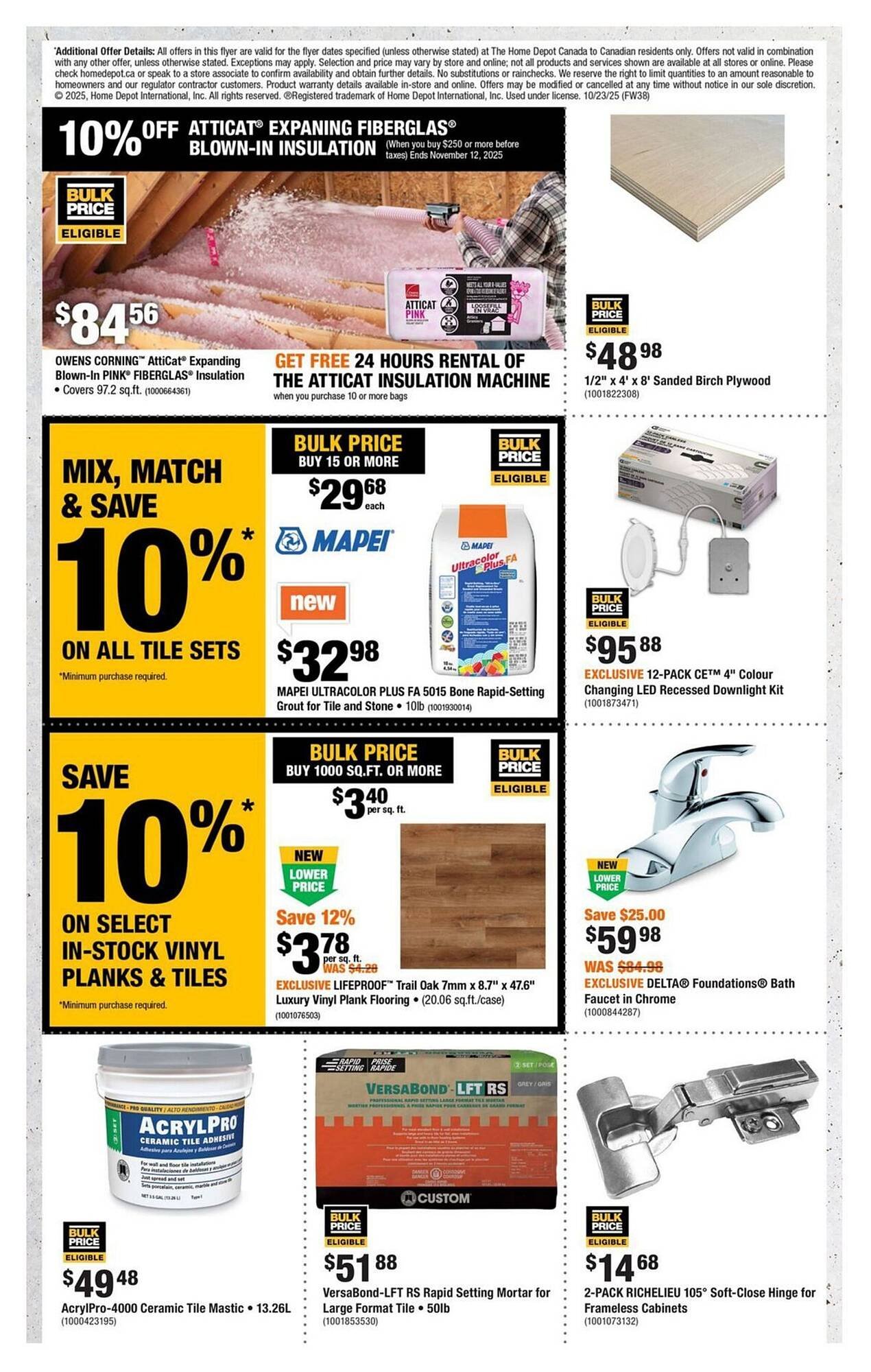 Home Depot flyer
