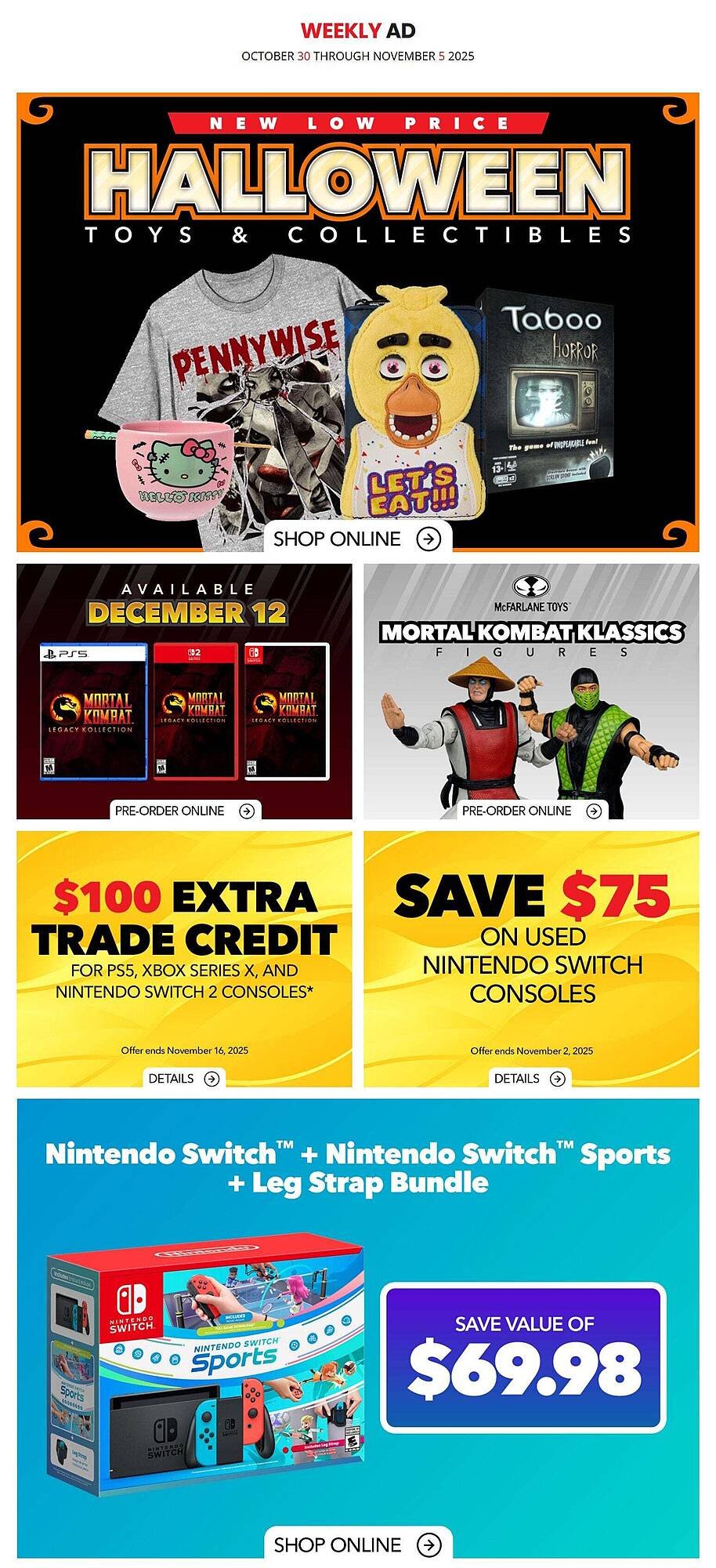 GameStop flyer