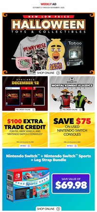 GameStop flyer