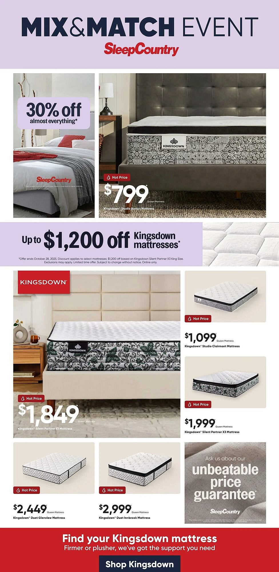 Sleep Country flyer (2025-10-02 - 2025-10-15) | 1