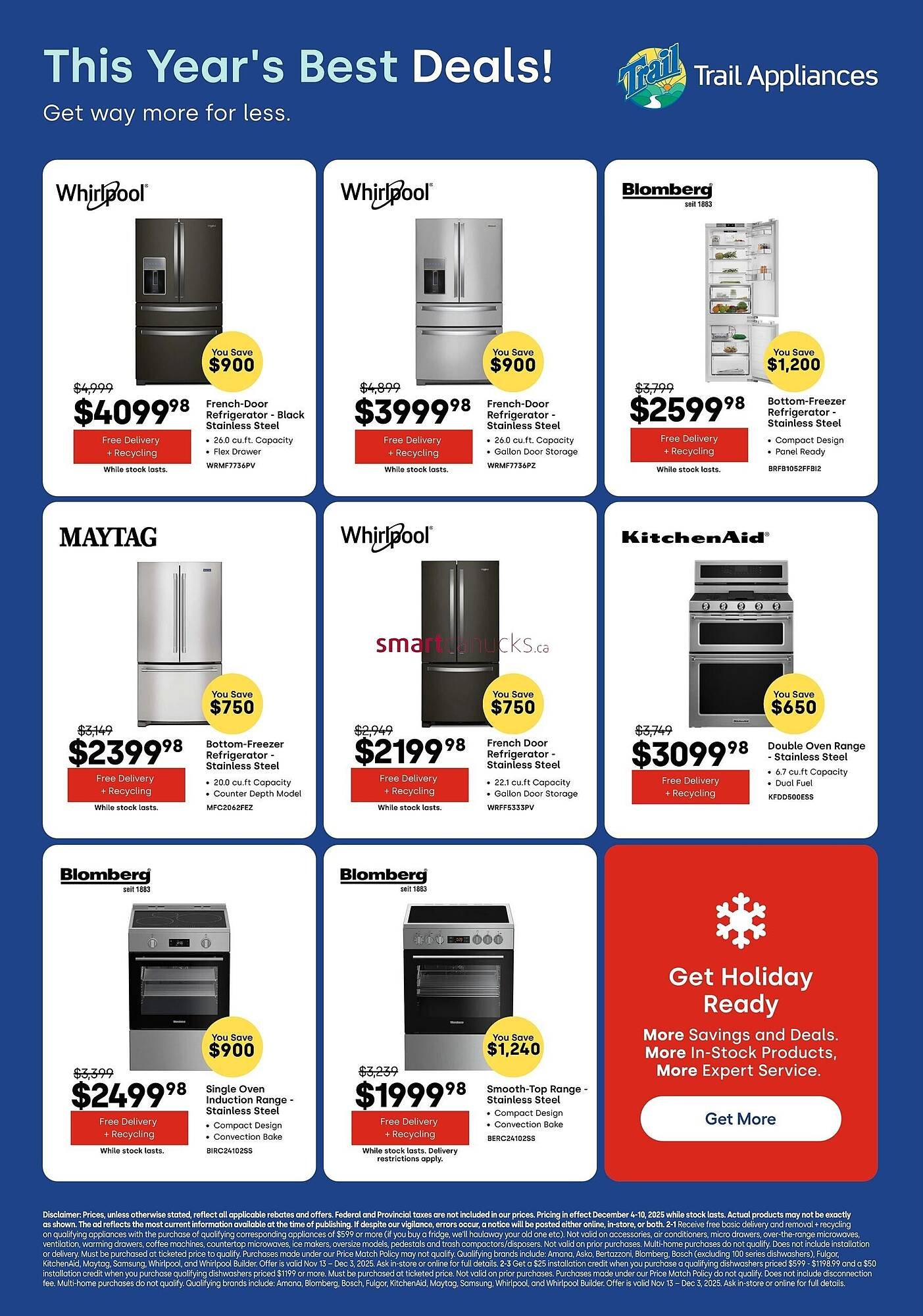 Trail Appliances flyer (2025-12-04 - 2025-12-17) | 1