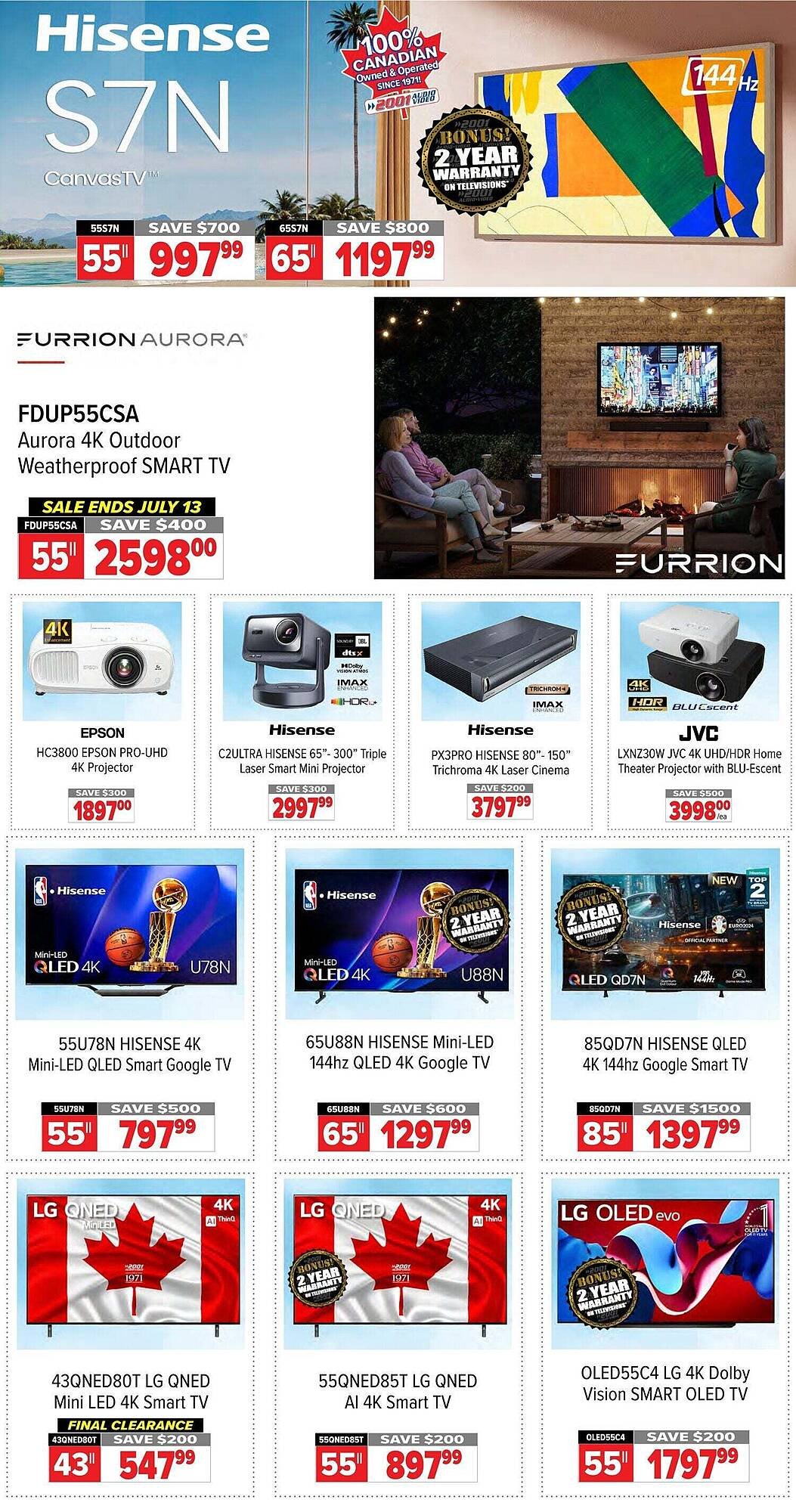 2001 Audio Video flyer