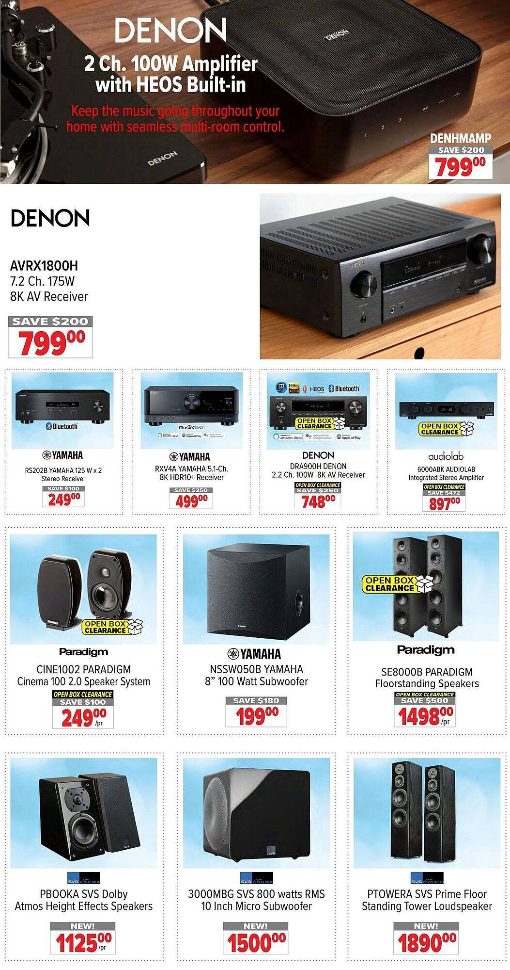 2001 Audio Video flyer
