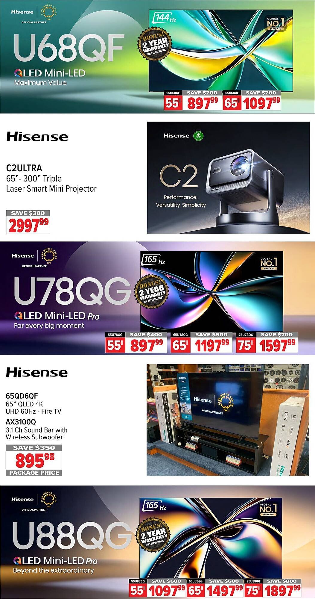 2001 Audio Video flyer