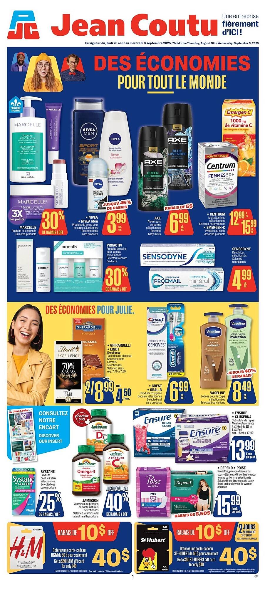 Jean Coutu flyer (2025-08-27 - 2025-09-03) | 1