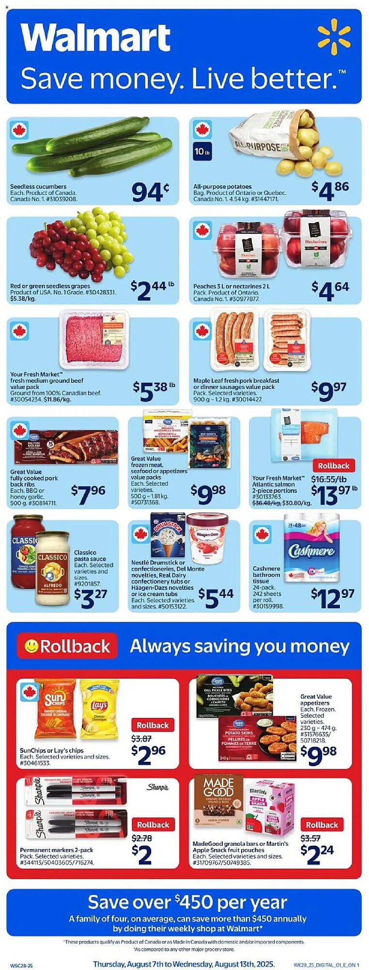 Walmart flyer (2025-08-07 - 2025-08-14) | 1