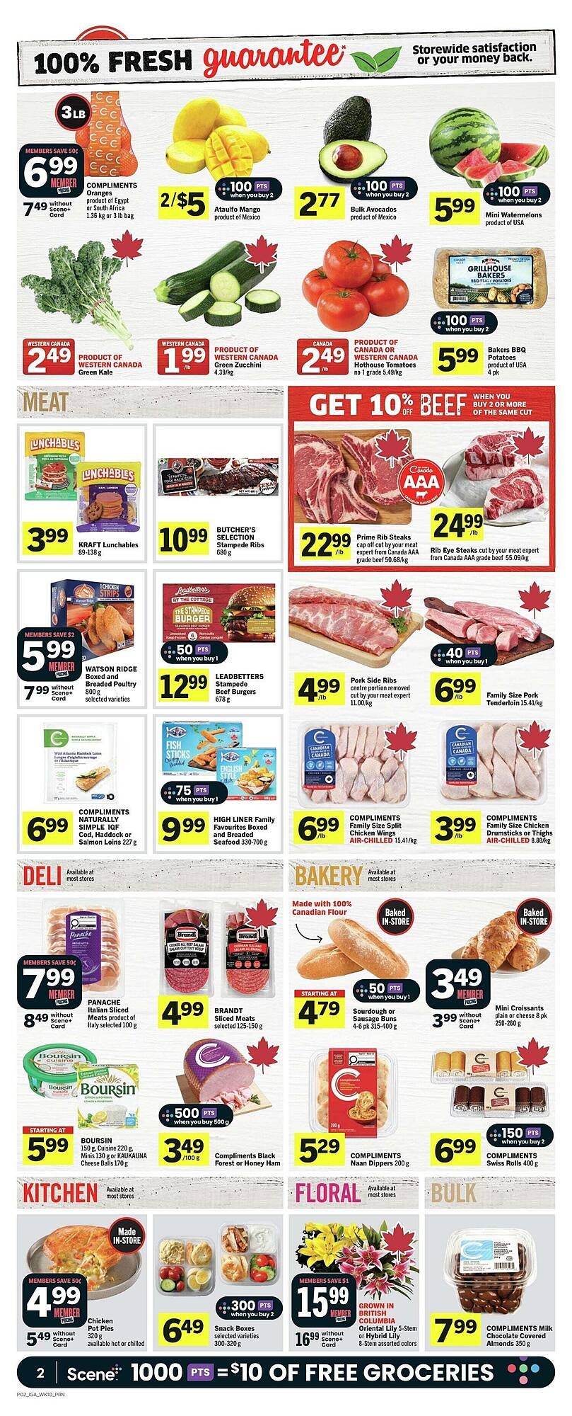 IGA flyer