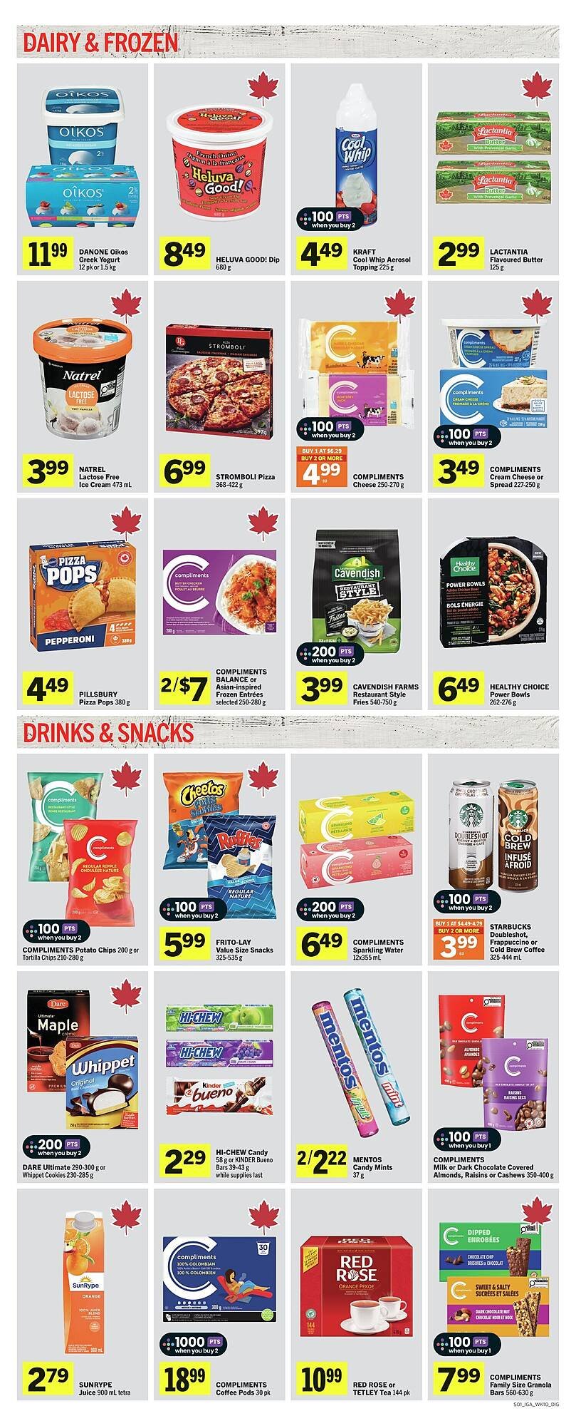 IGA flyer