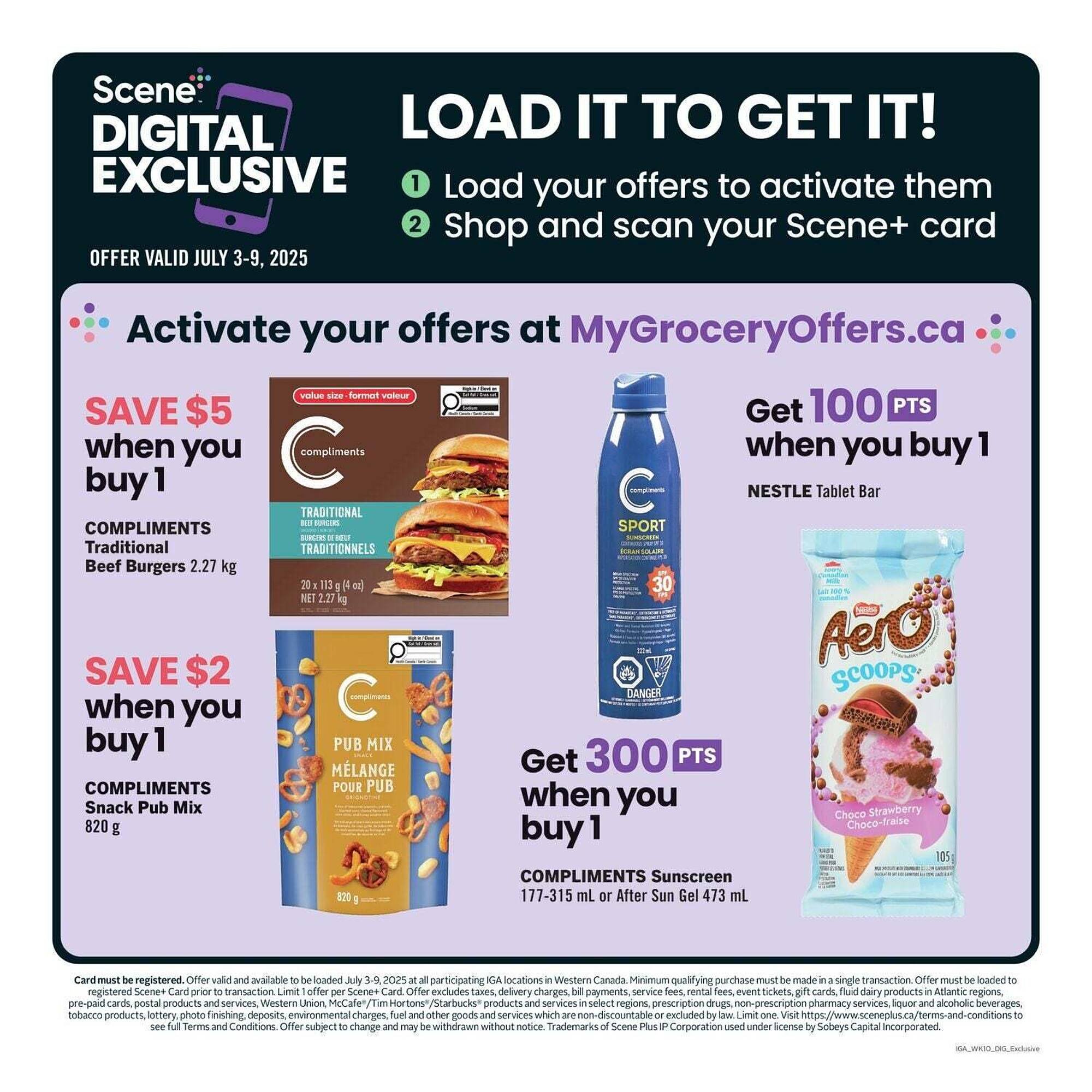 IGA flyer