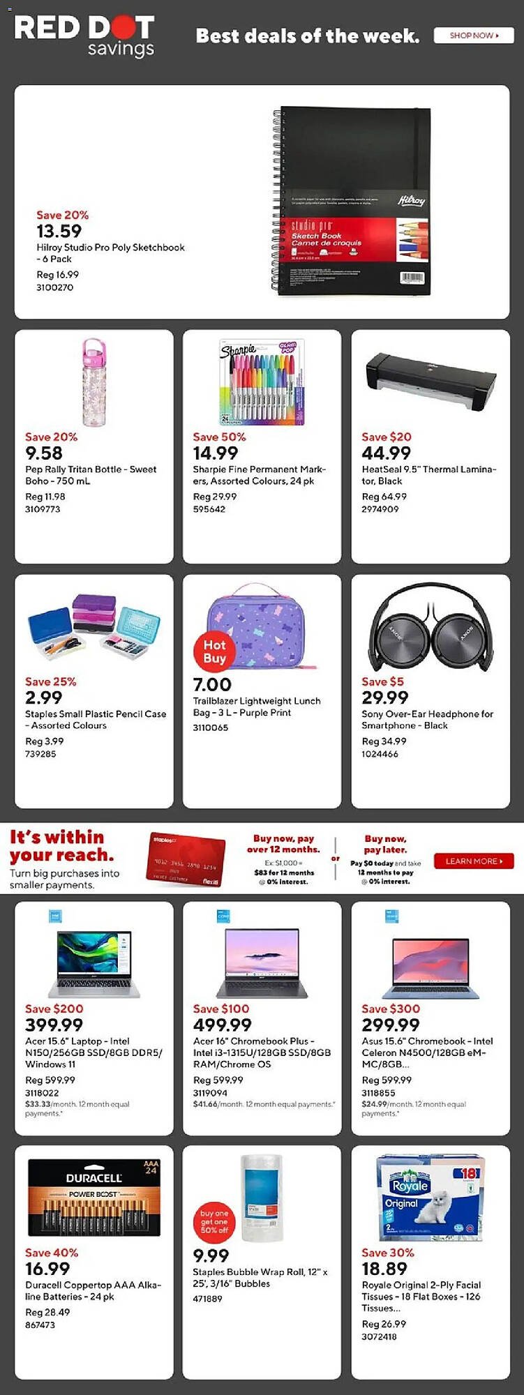 Staples flyer