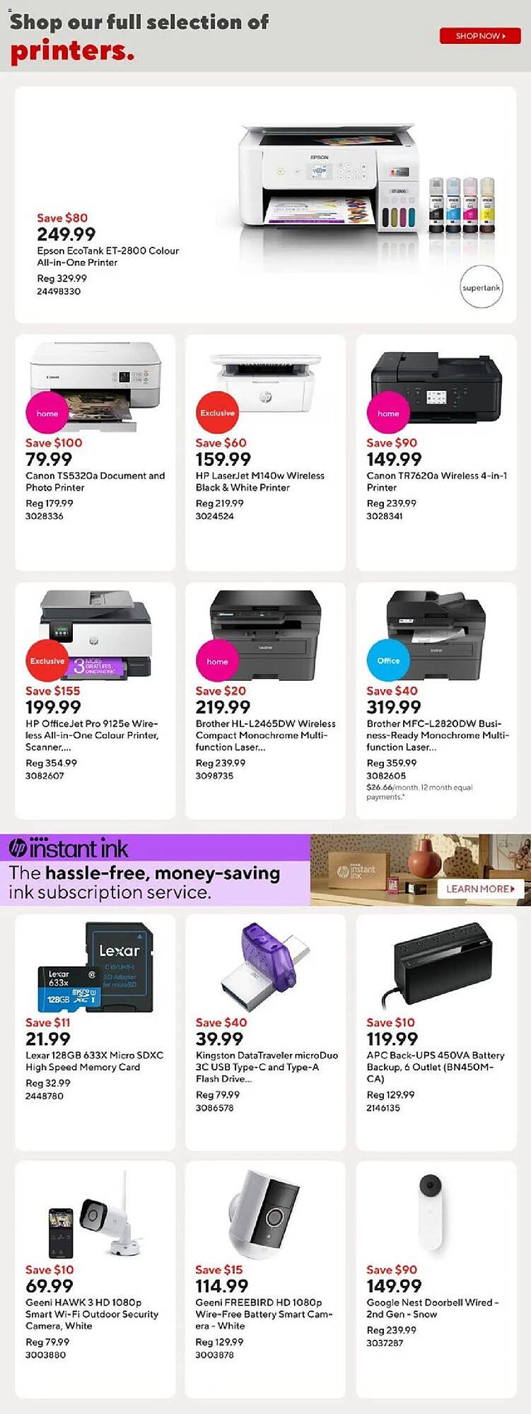 Staples flyer