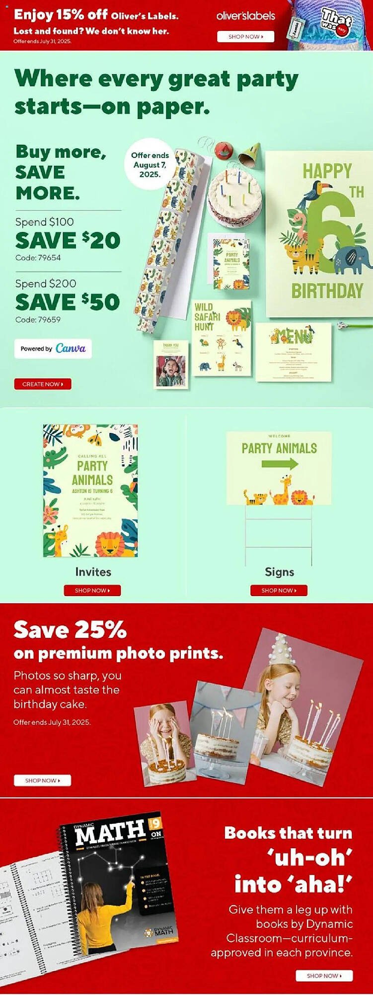 Staples flyer