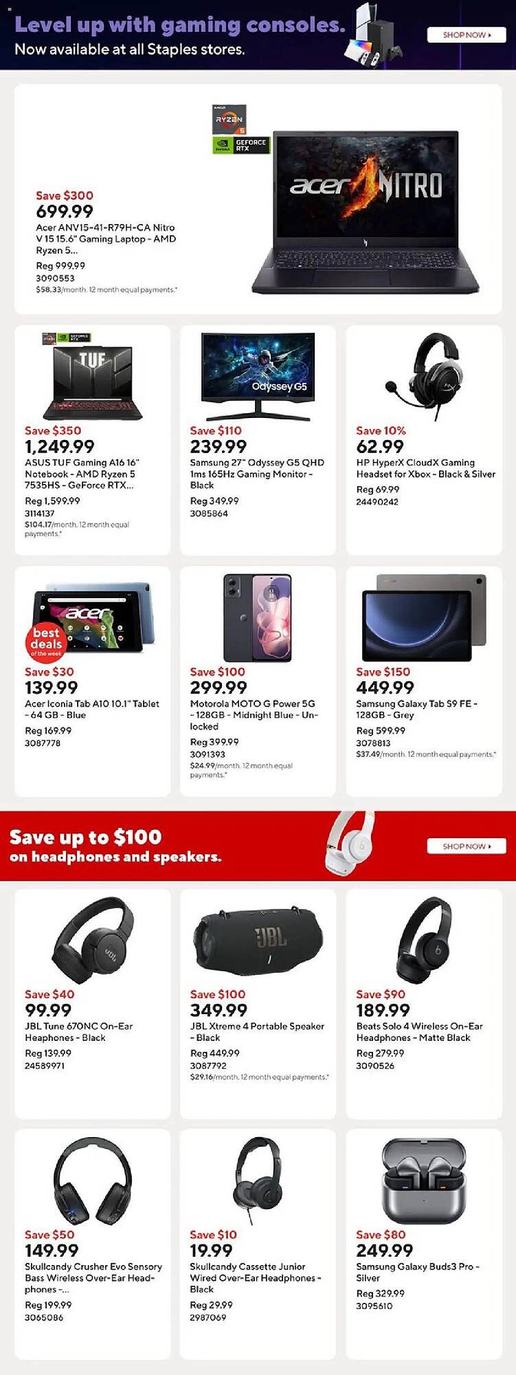 Staples flyer