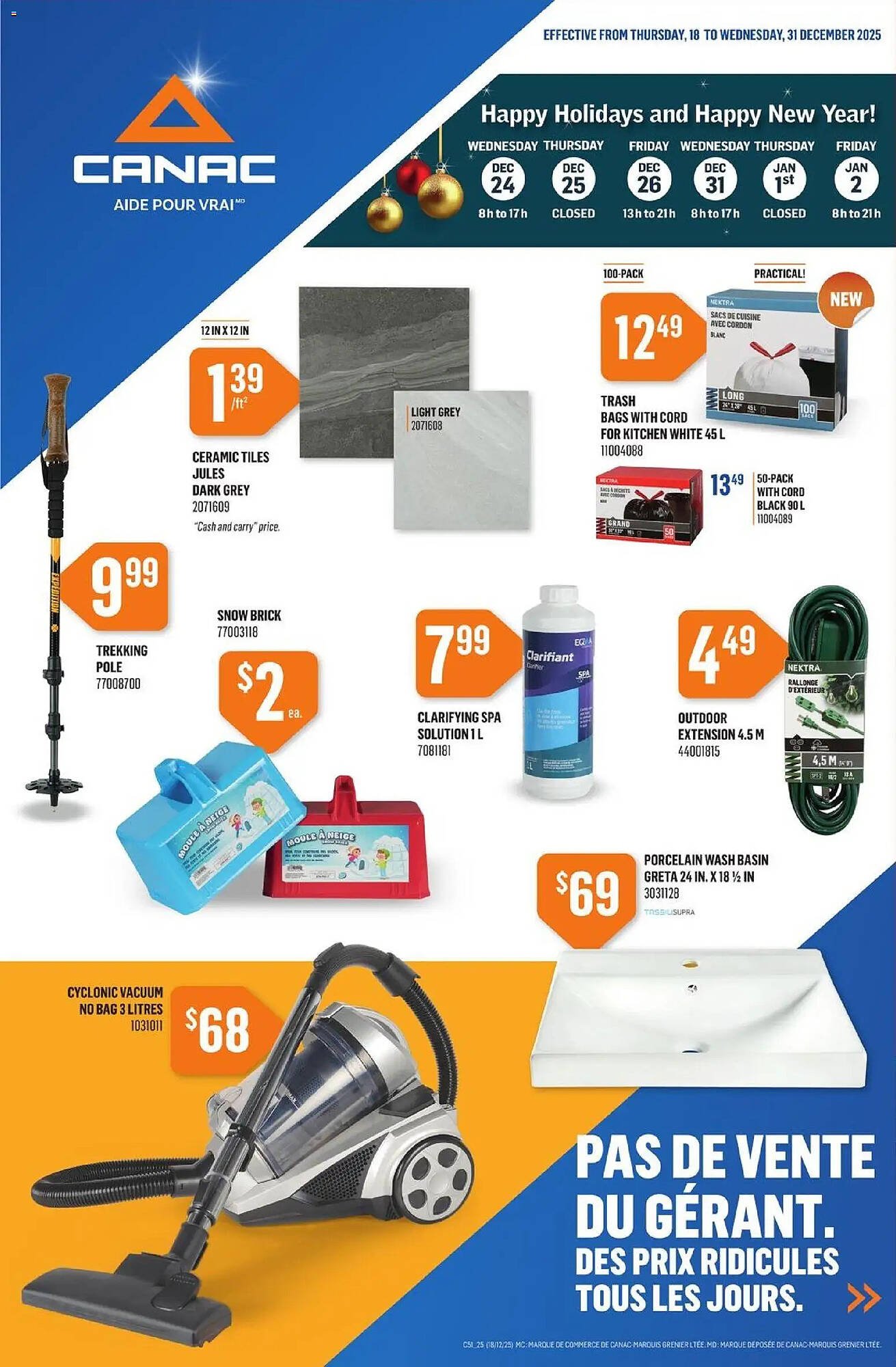 Canac flyer (2025-12-18 - 2026-01-01) | 1