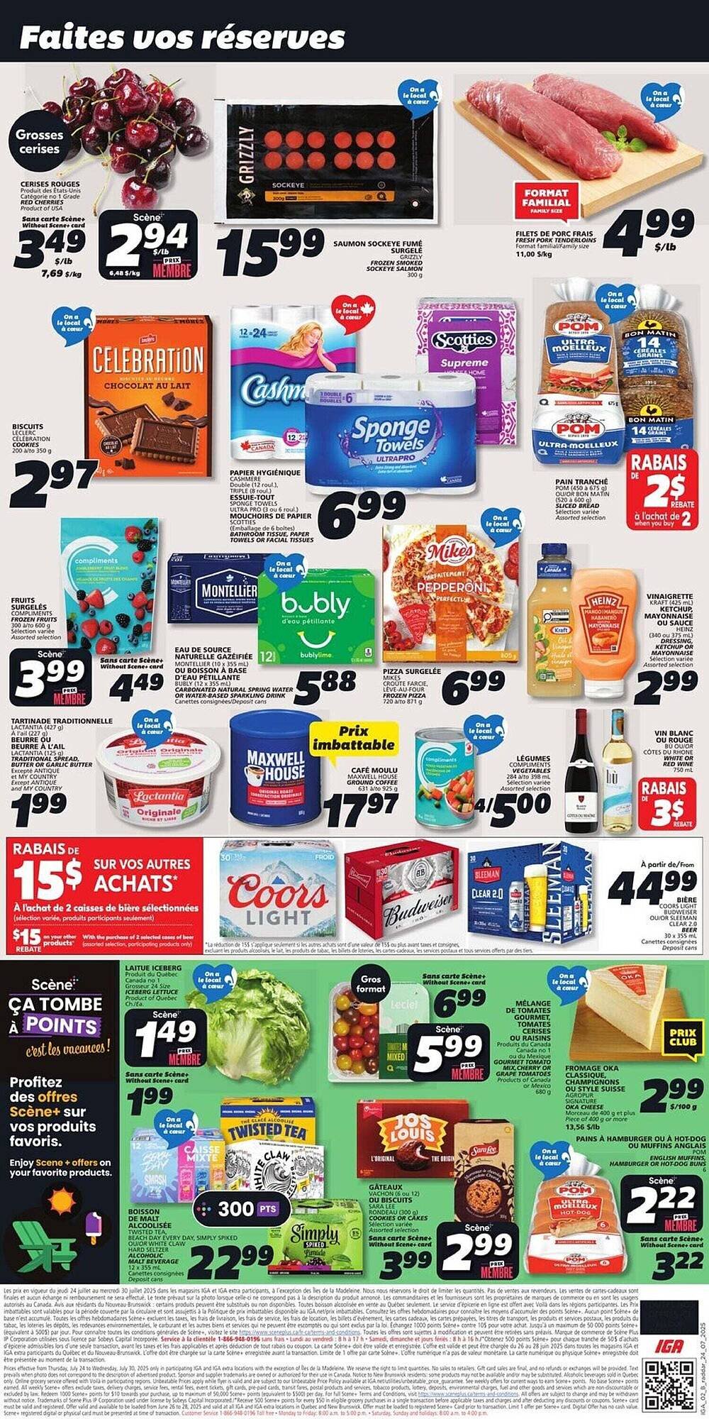 IGA flyer
