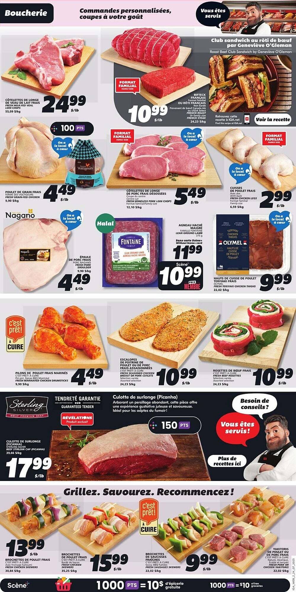 IGA flyer