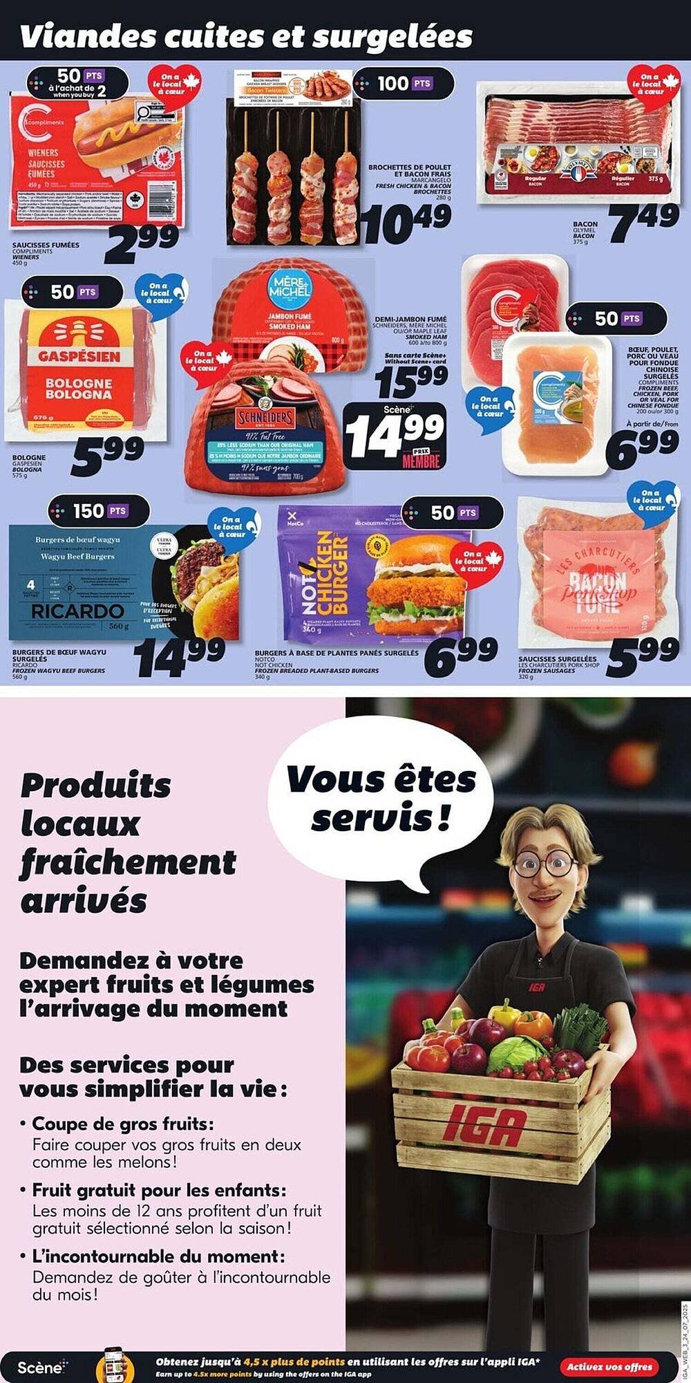 IGA flyer