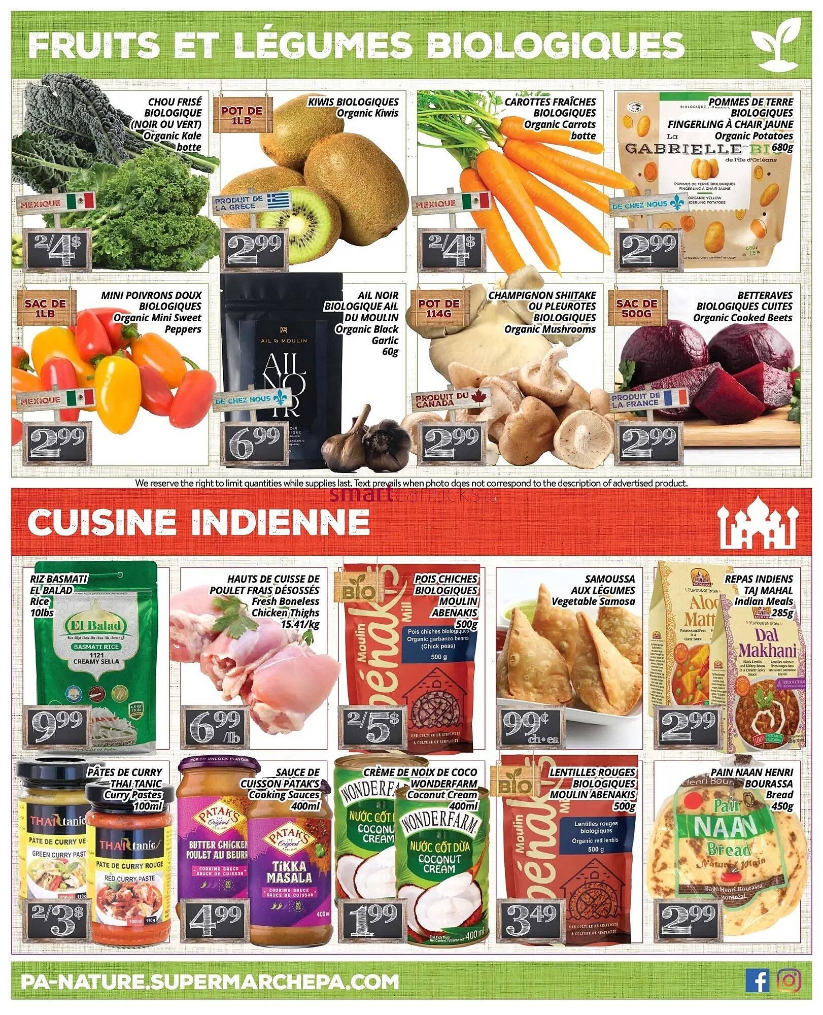 Supermarché PA flyer