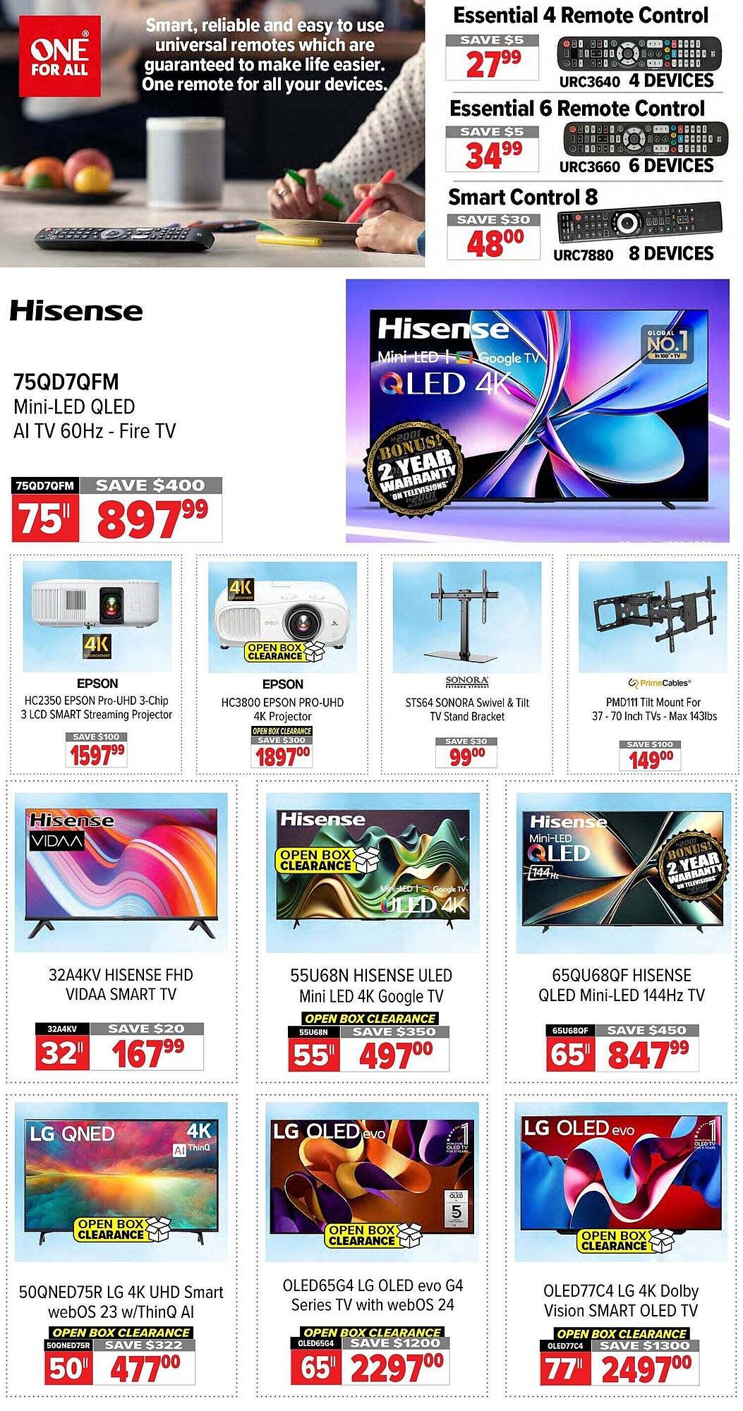 2001 Audio Video flyer