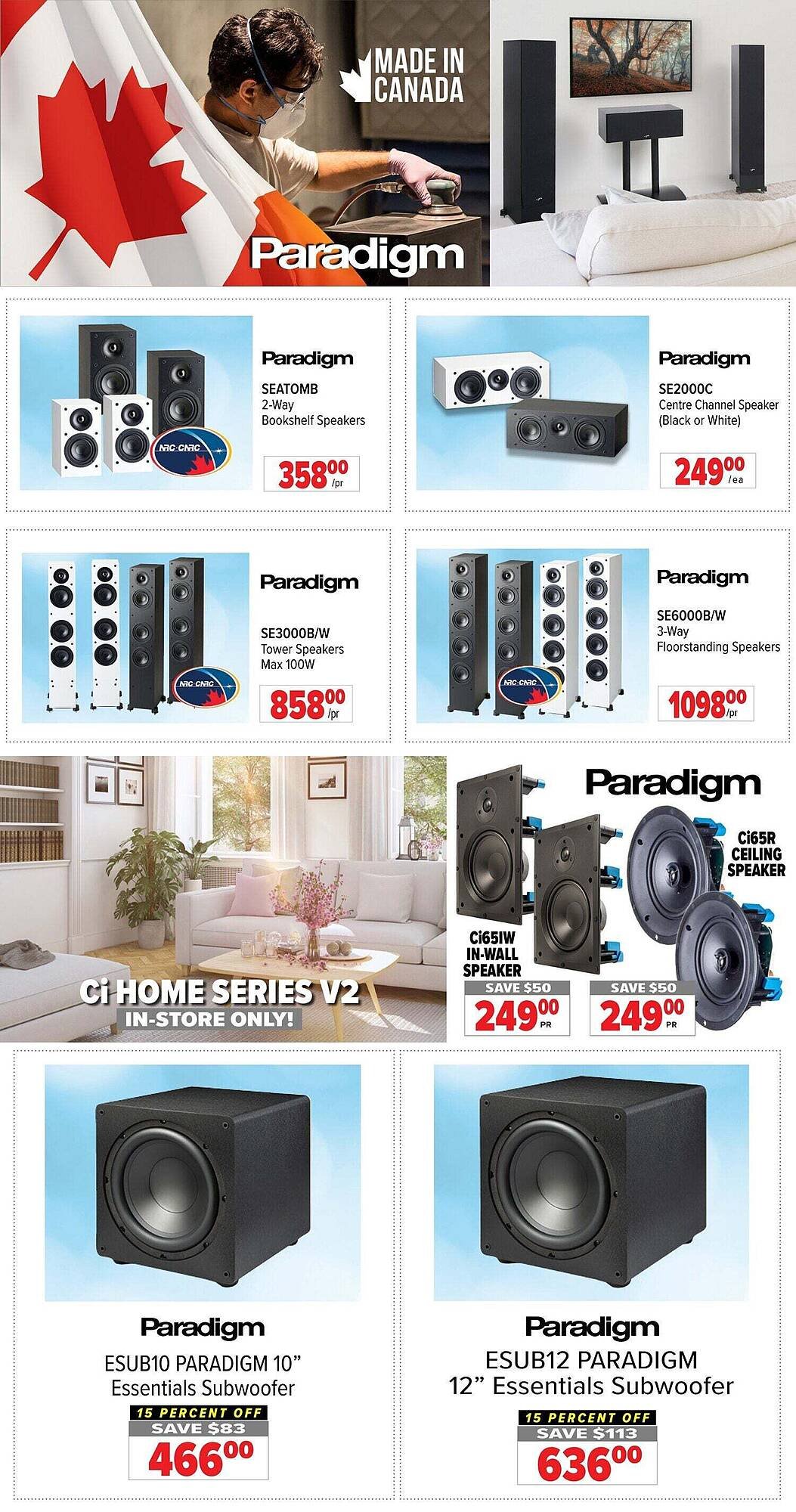 2001 Audio Video flyer