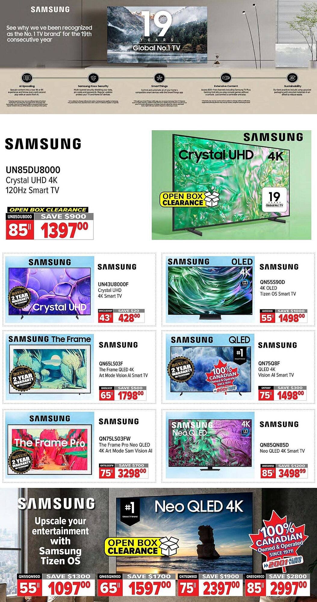 2001 Audio Video flyer