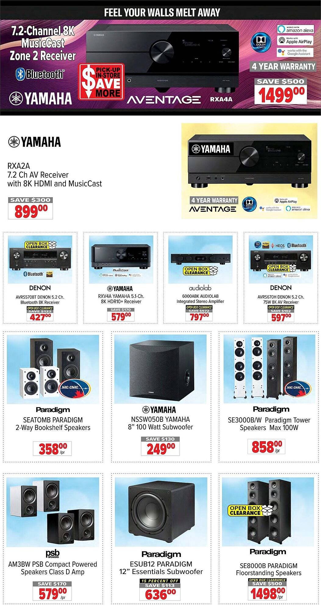 2001 Audio Video flyer