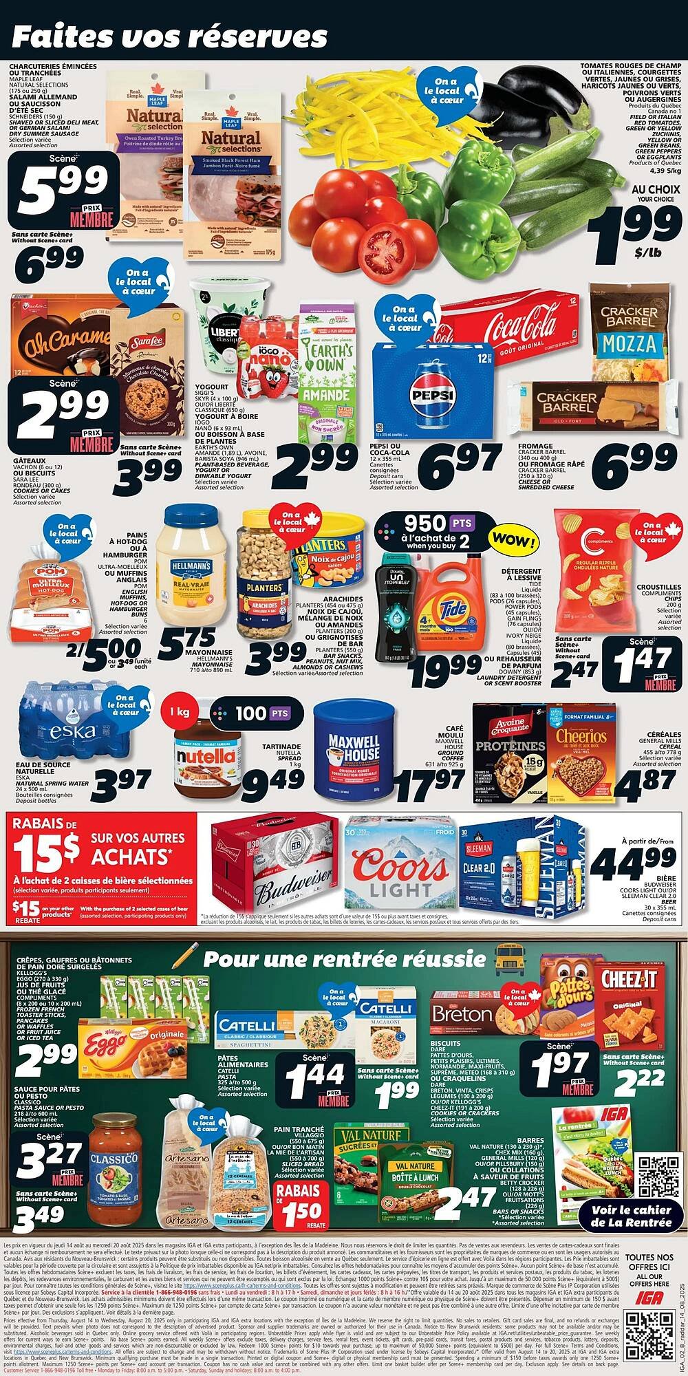 IGA flyer