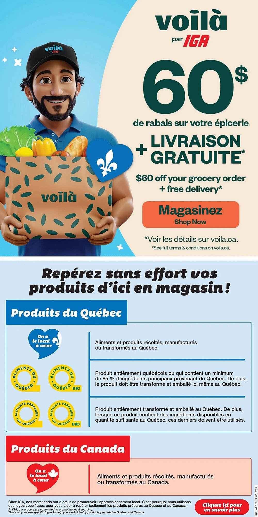 IGA flyer