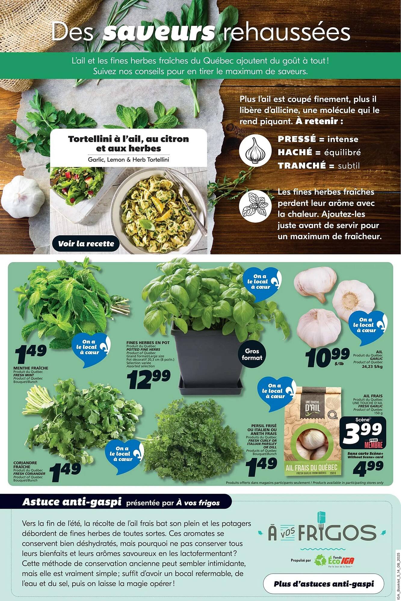 IGA flyer