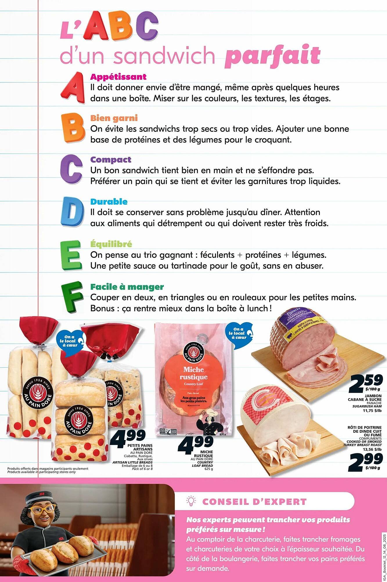 IGA flyer