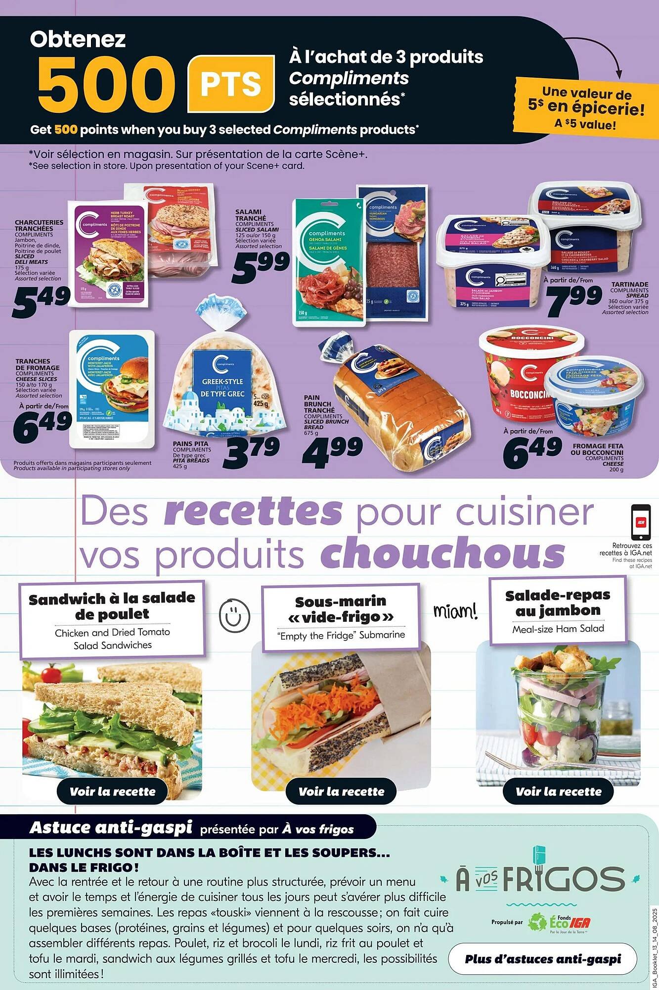 IGA flyer