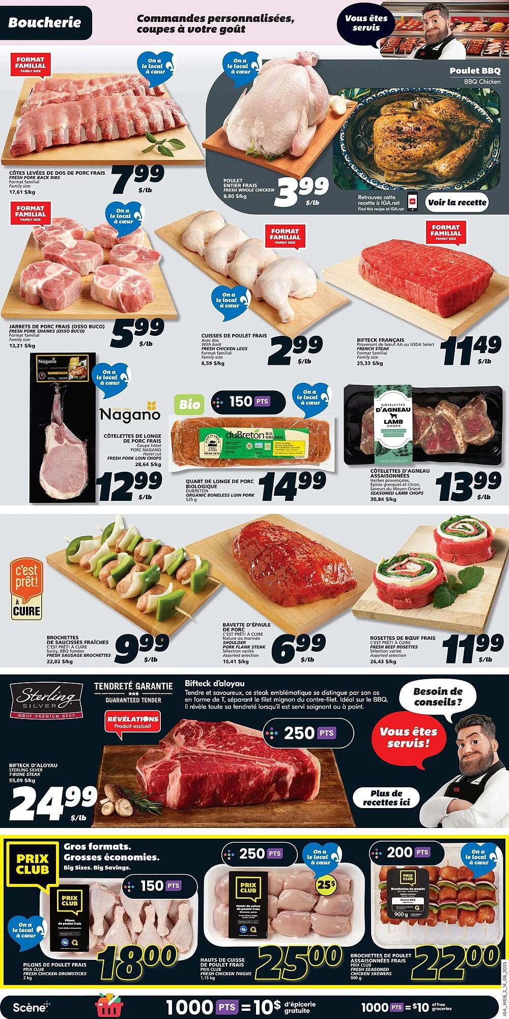 IGA flyer