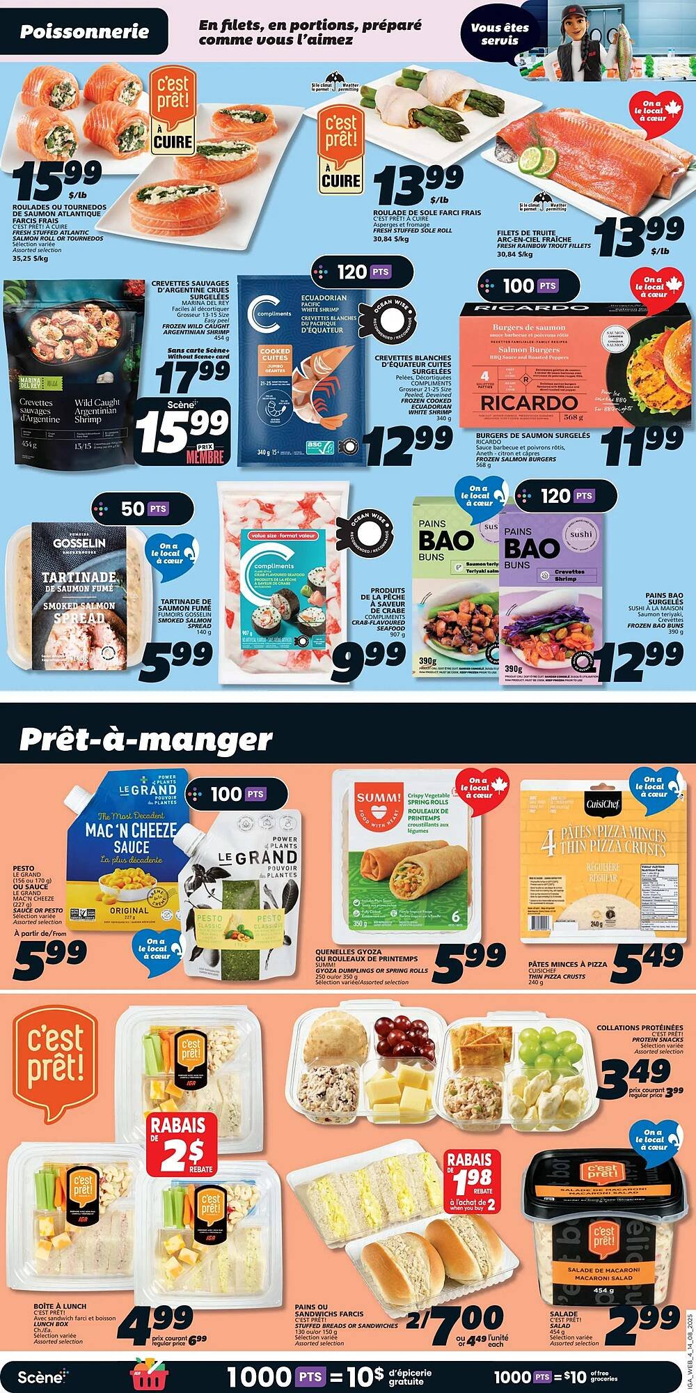 IGA flyer
