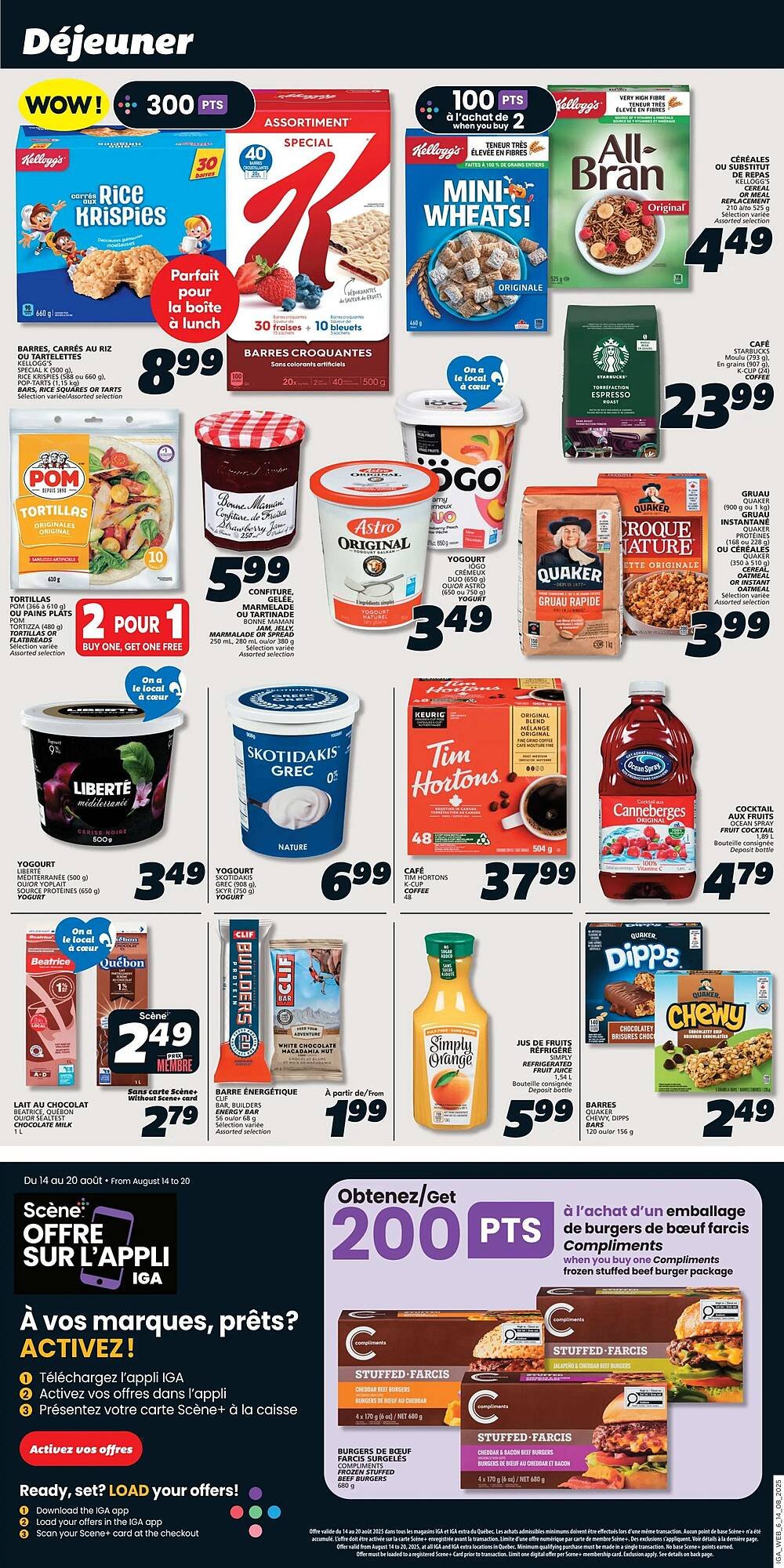 IGA flyer