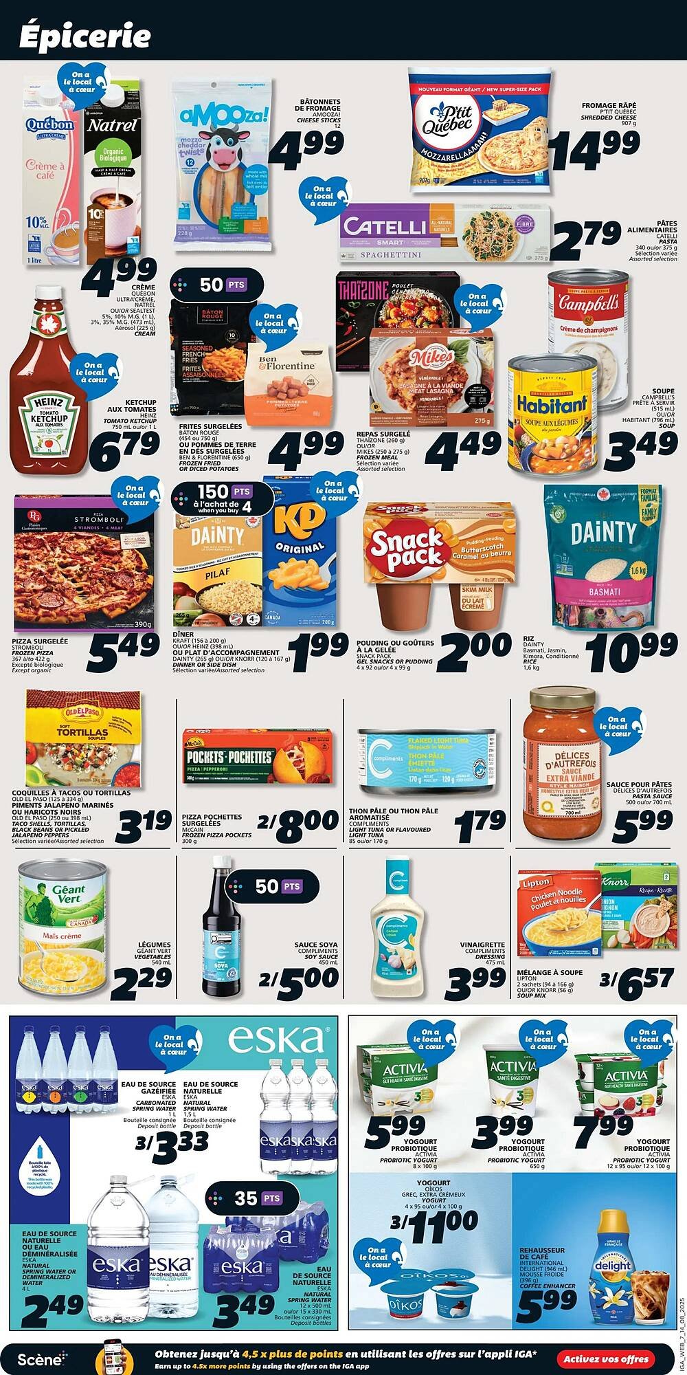 IGA flyer