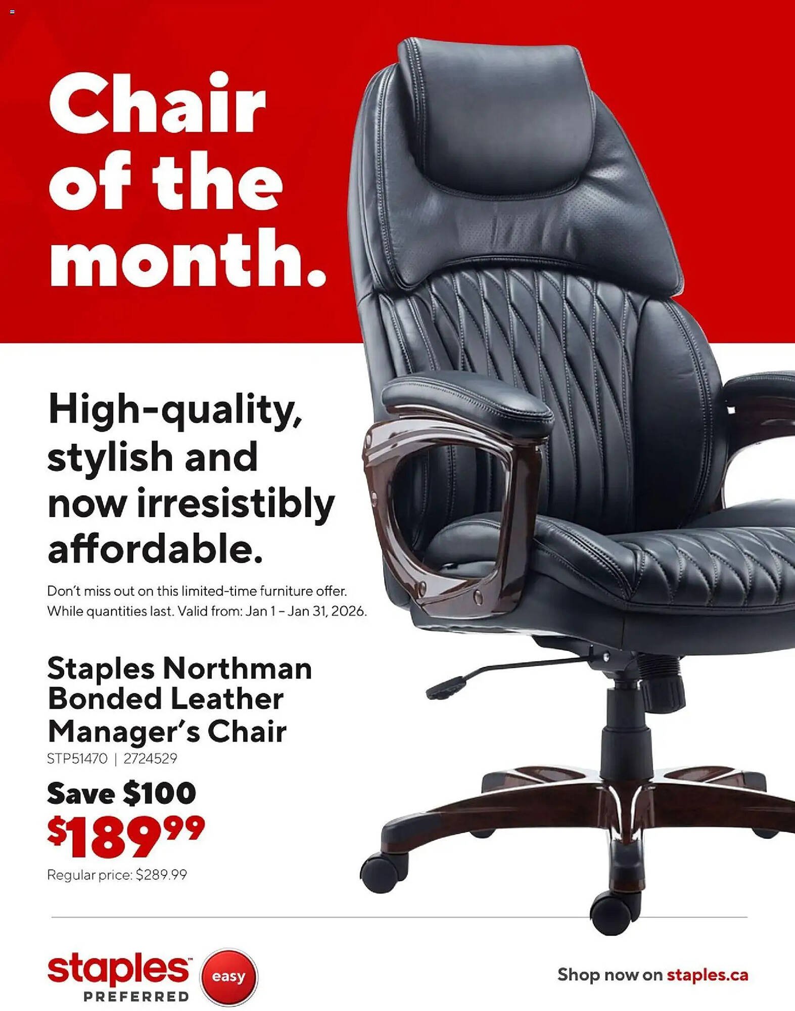 Staples flyer