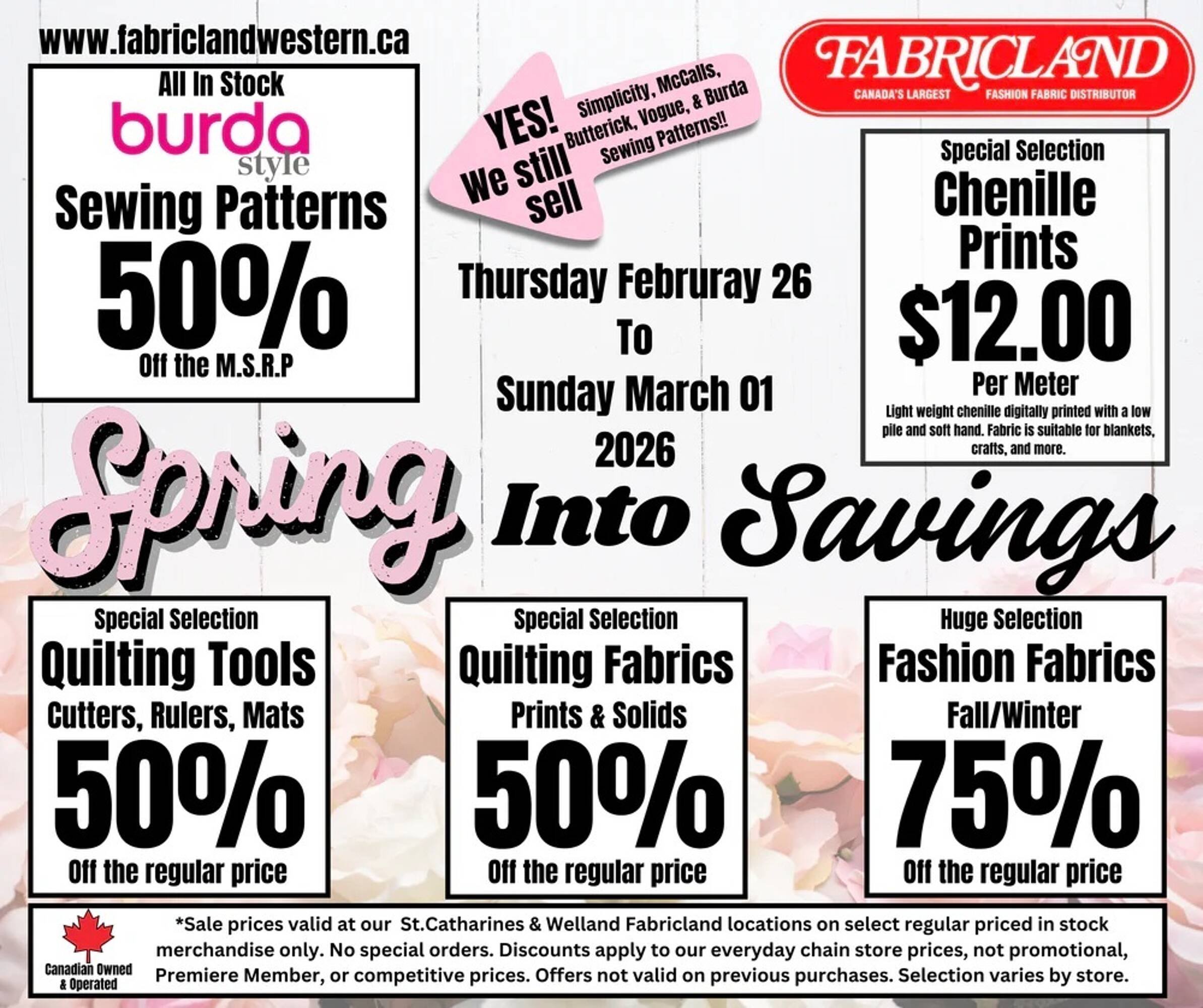 Fabricland flyer (2026-02-26 - 2026-03-01) | 1