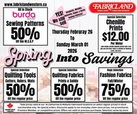 Fabricland flyer (2026-02-26 - 2026-03-01)