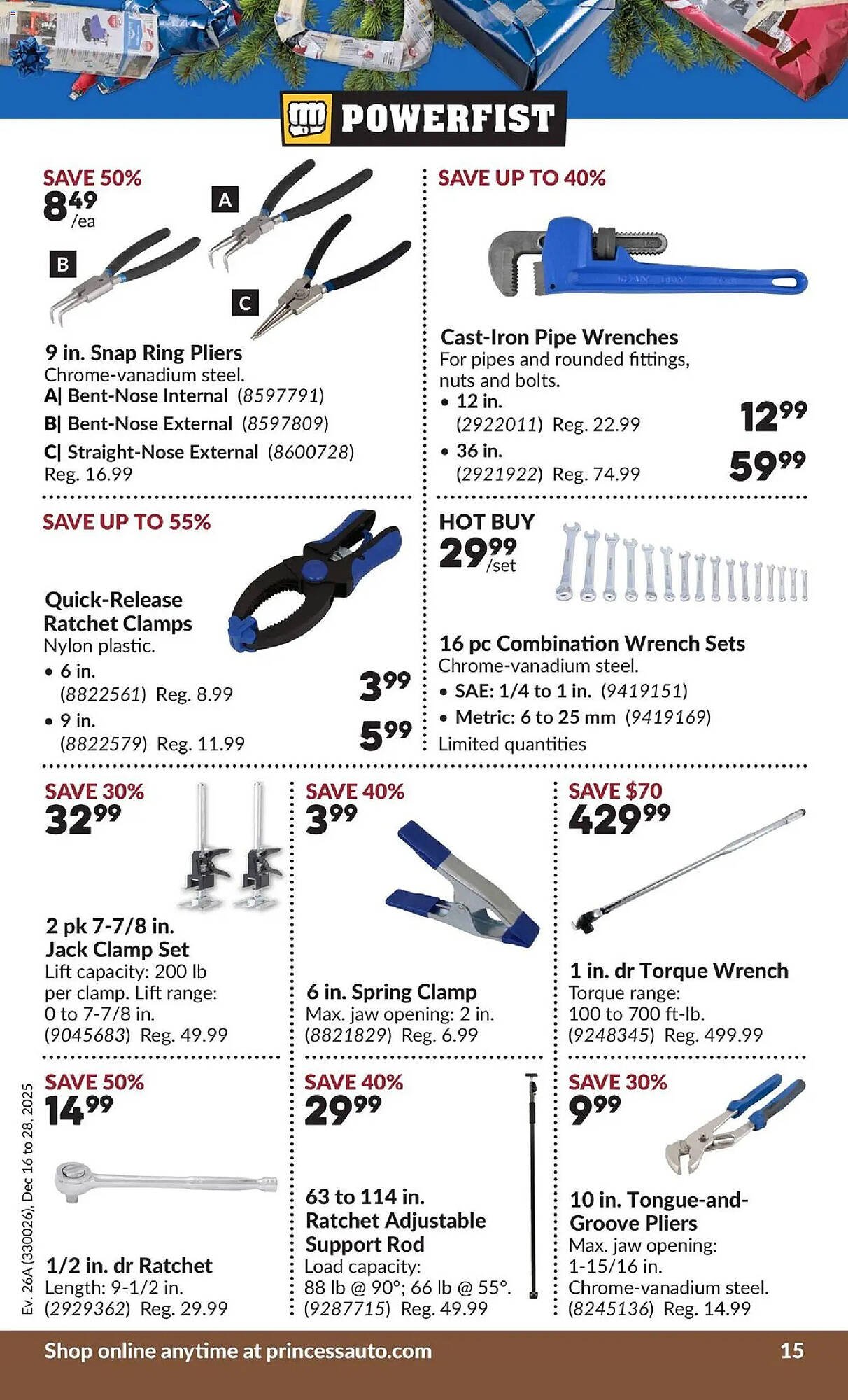 Princess Auto flyer (2025-12-16 - 2025-12-28) | 20