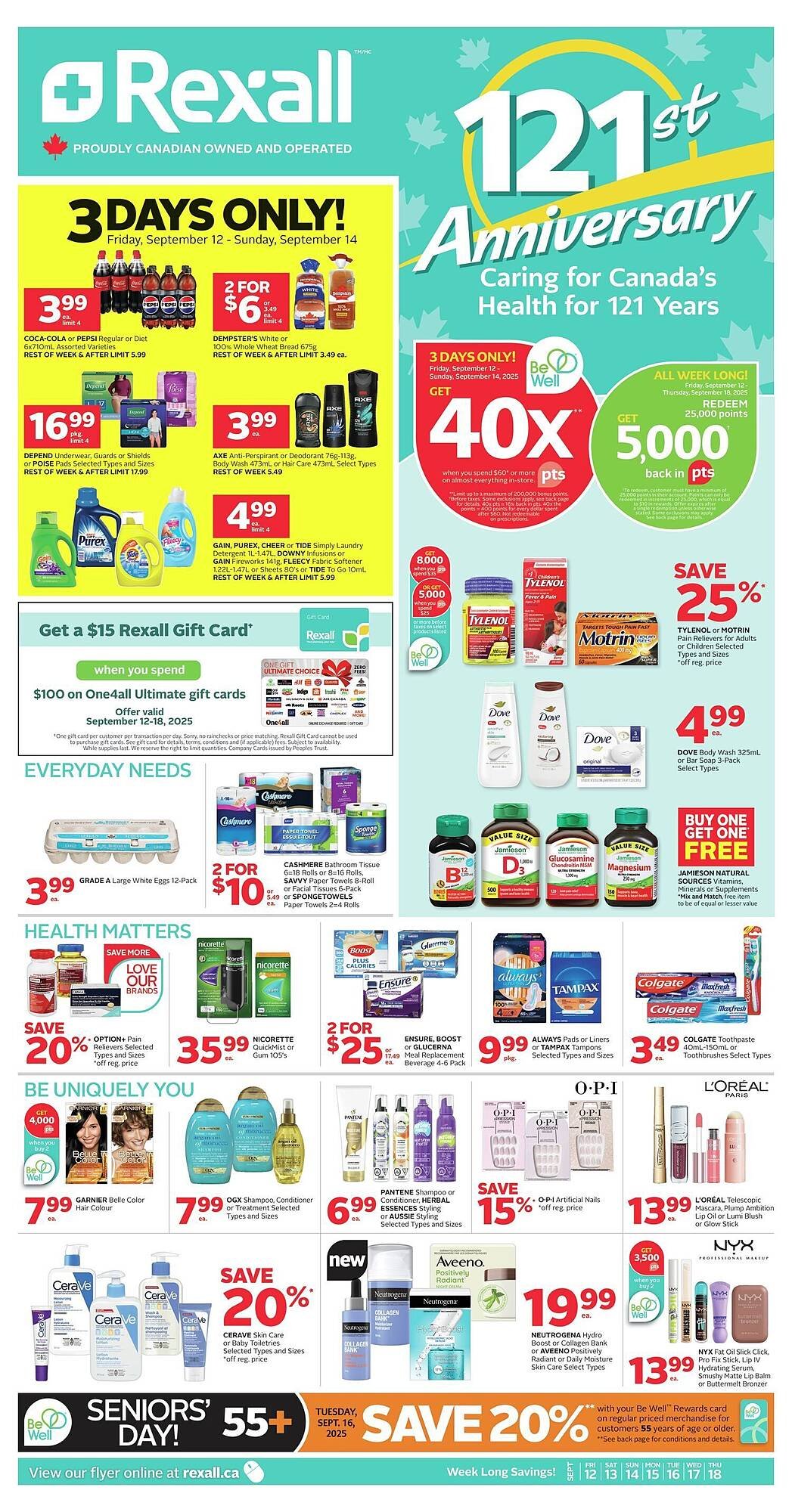 Rexall flyer (2025-09-11 - 2025-09-25) | 1